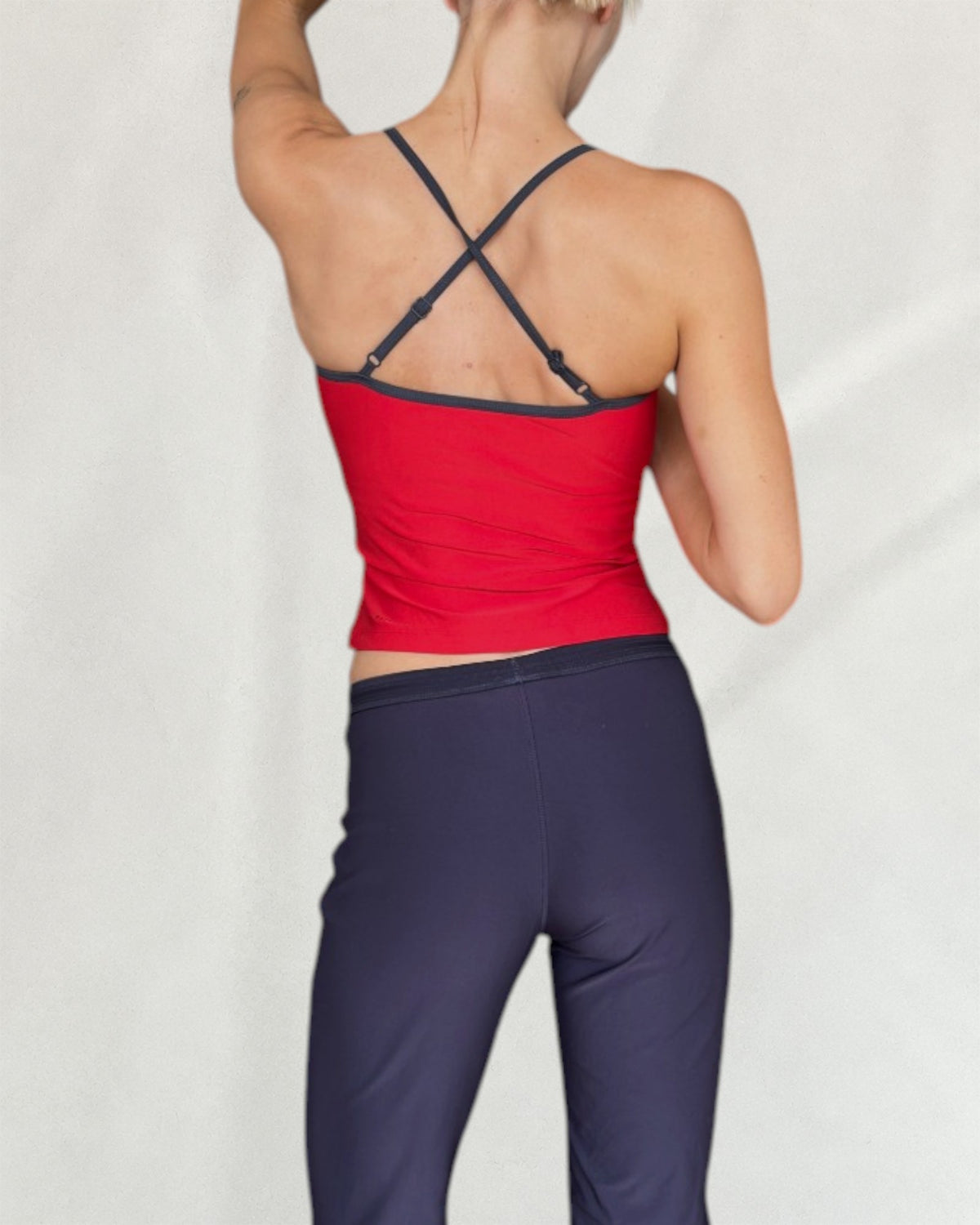 Red Criss-Cross Nike Top