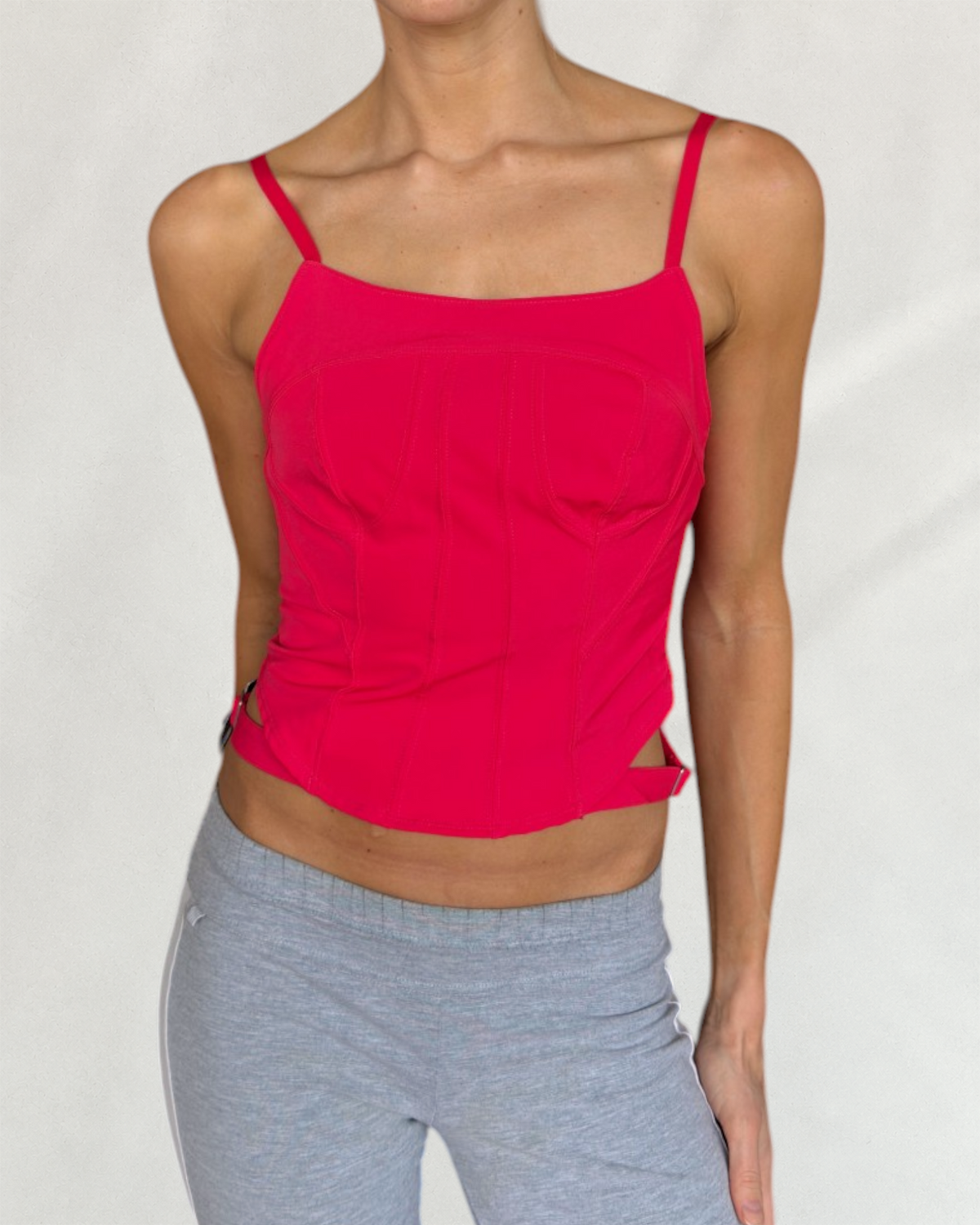 Nike x Rihanna Pink Corset-Style Top