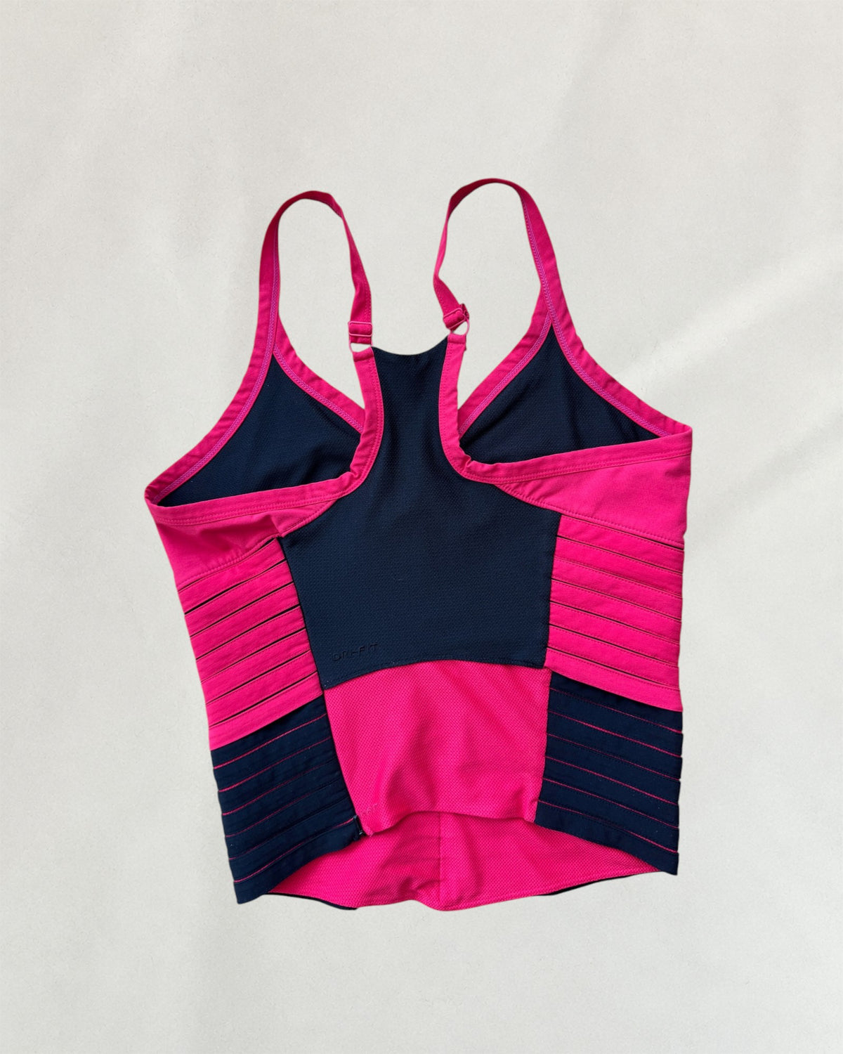 Nike Pink & Black Twisted Top