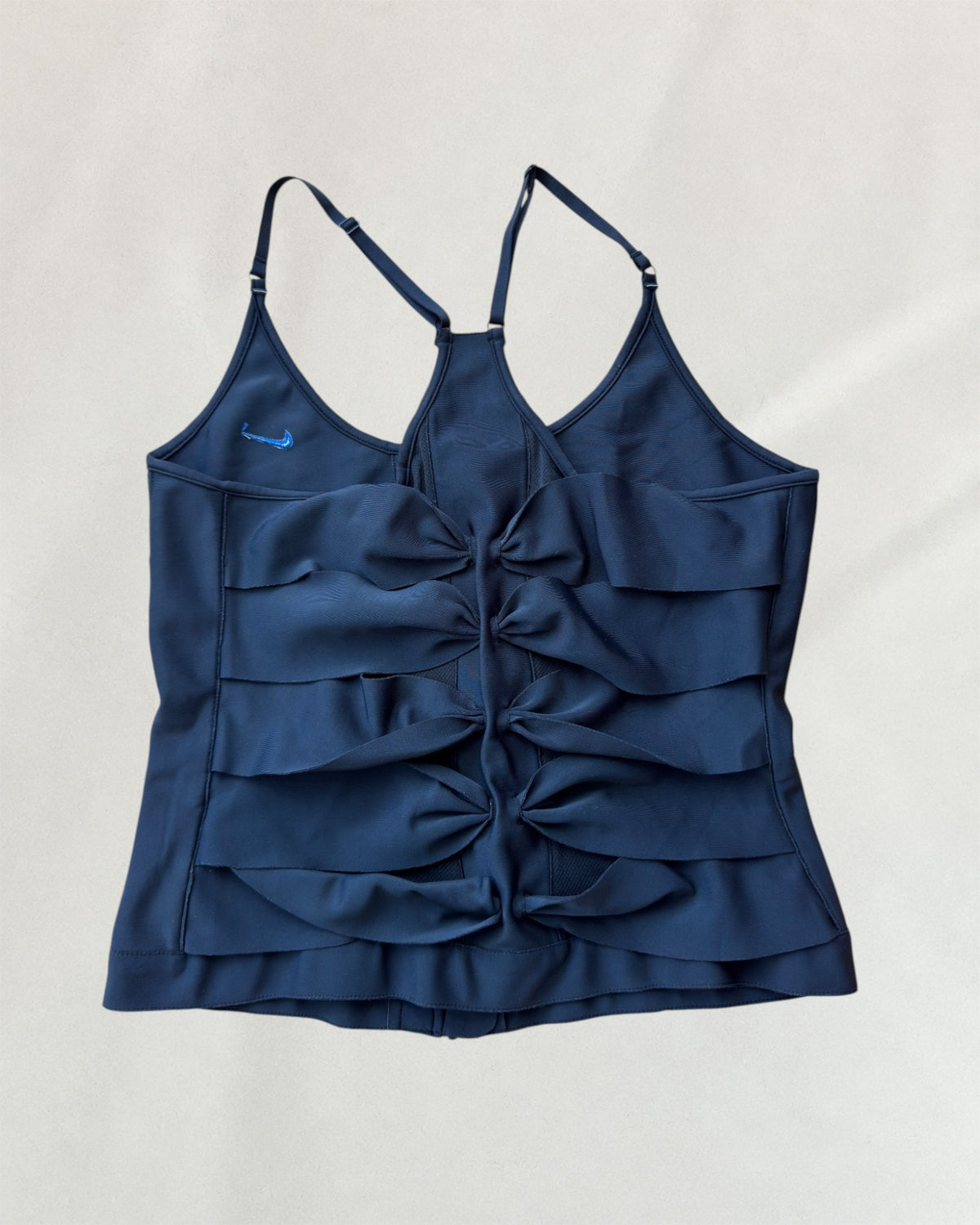 Black Nike Fitness Dance Corset-Style Top