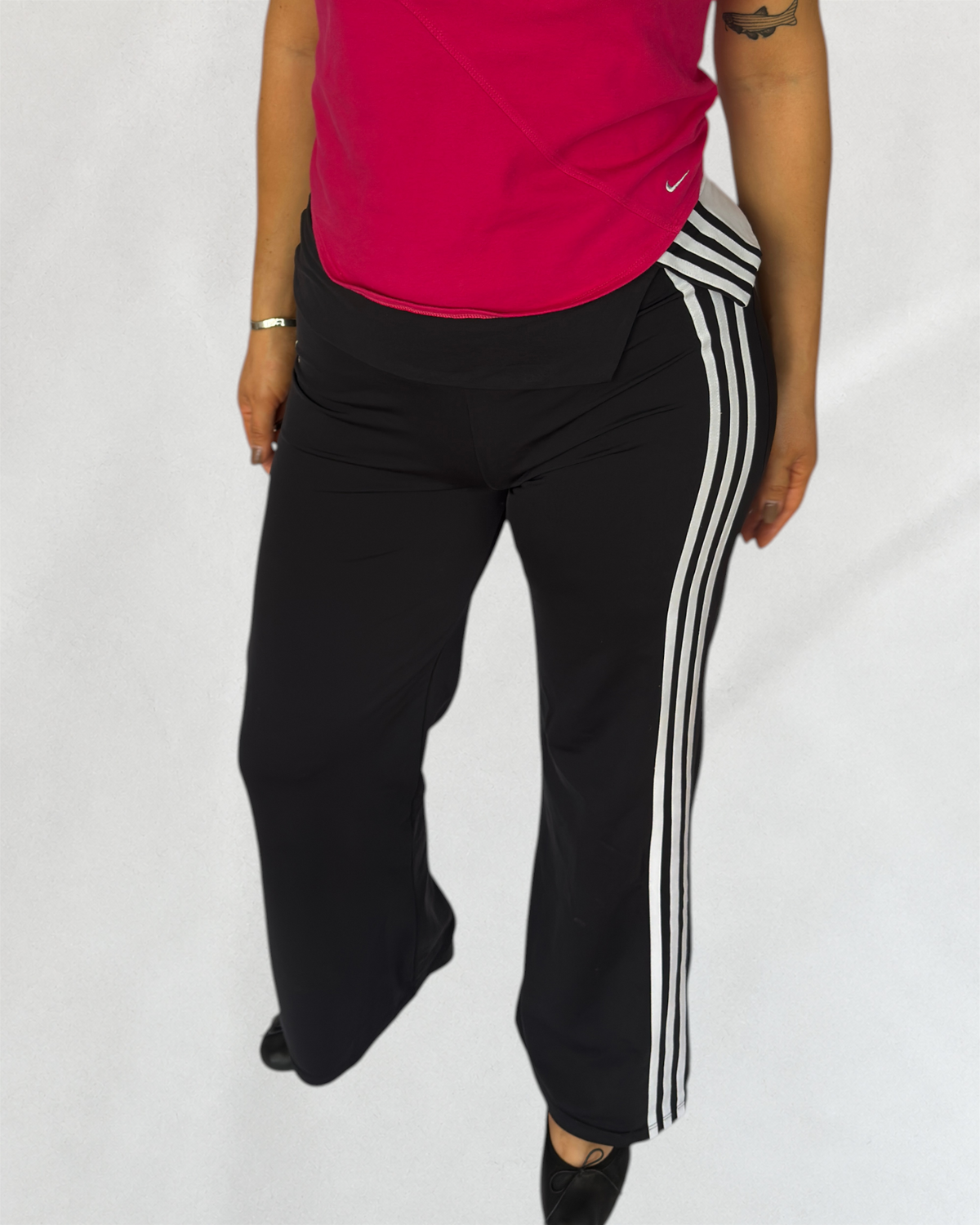 Adidas Foldover Wide-Leg Leggings