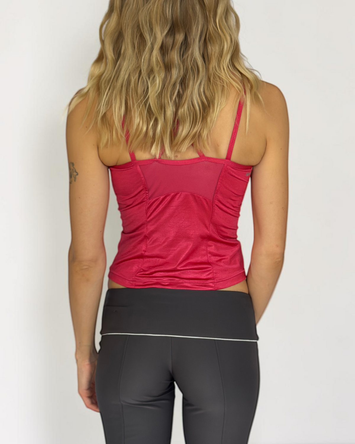 Nike Japan Pink Satin Look Top