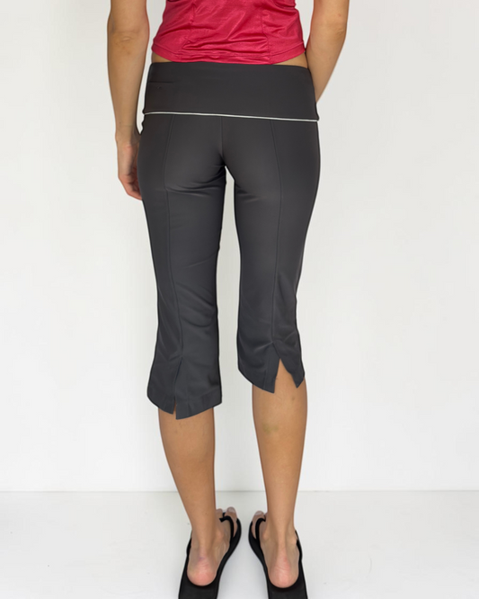 Nike Grey Foldover Waistband Capri