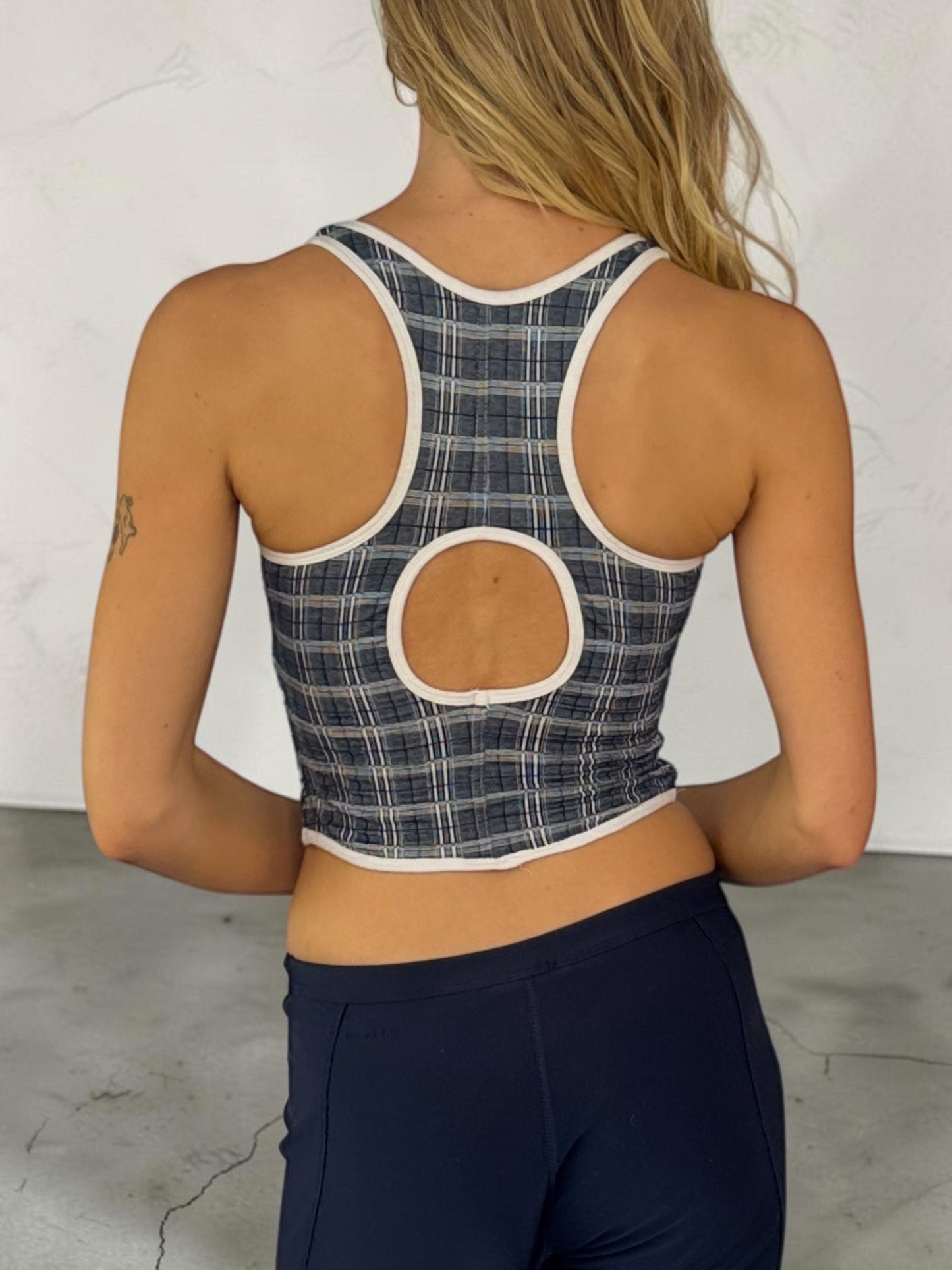 Nike Plaid Crop Top
