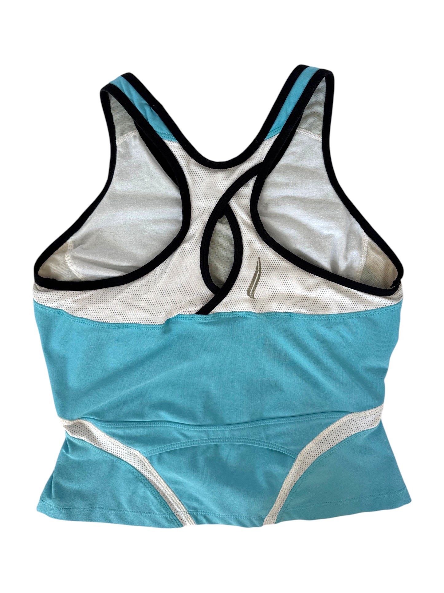 Nike Turquoise White Mesh Top