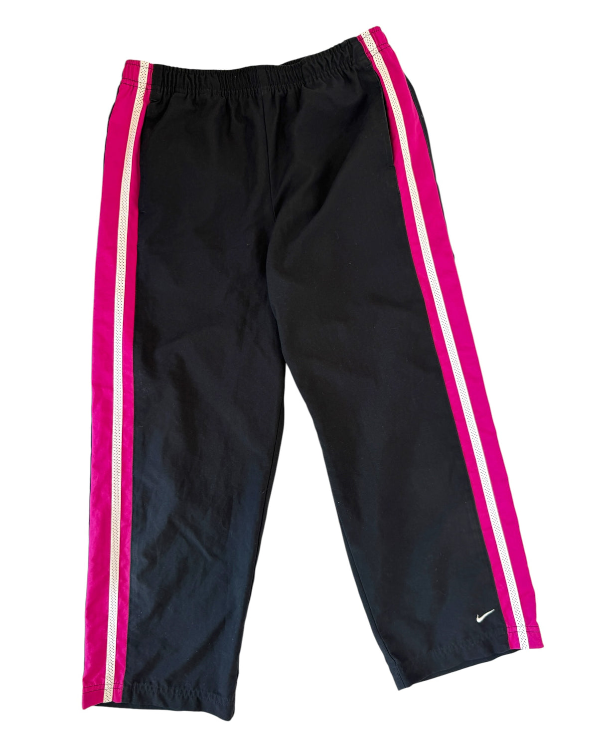 Nike Black Bermuda With Pink Stripes
