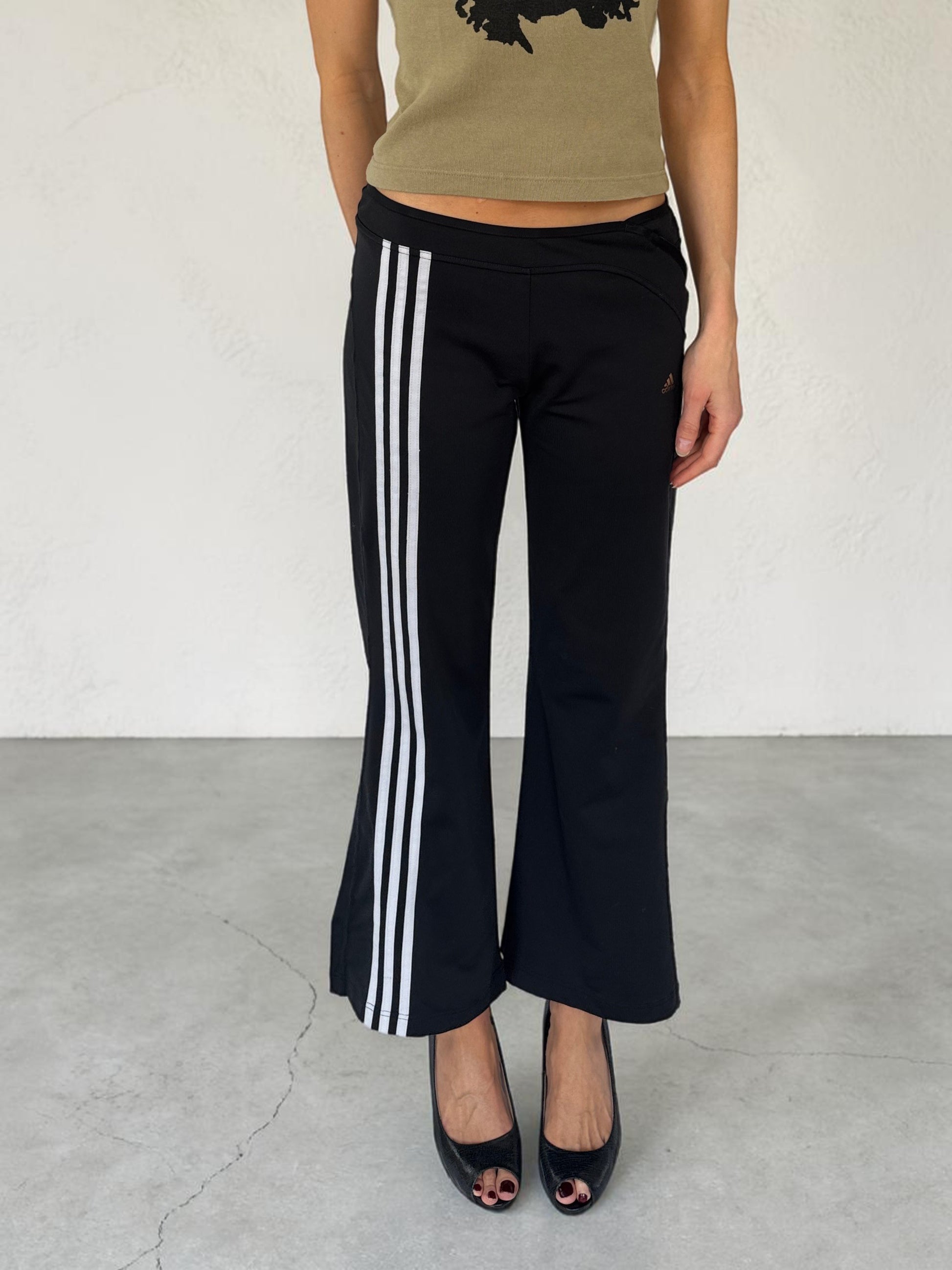 Adidas front stripe leggings front