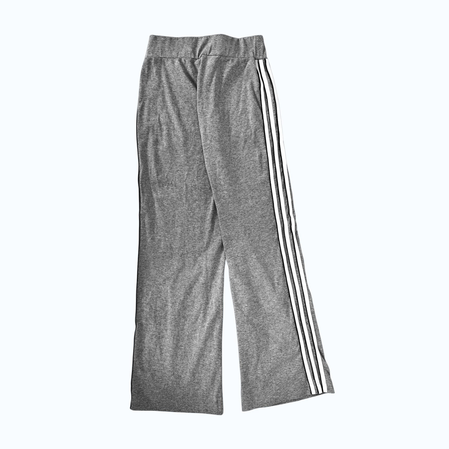 Adidas grey sweatpants back flat