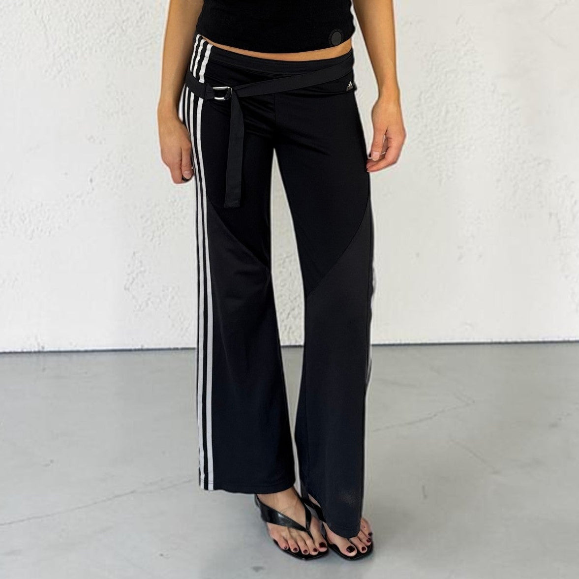 Adidas side stripe belted leggings side2