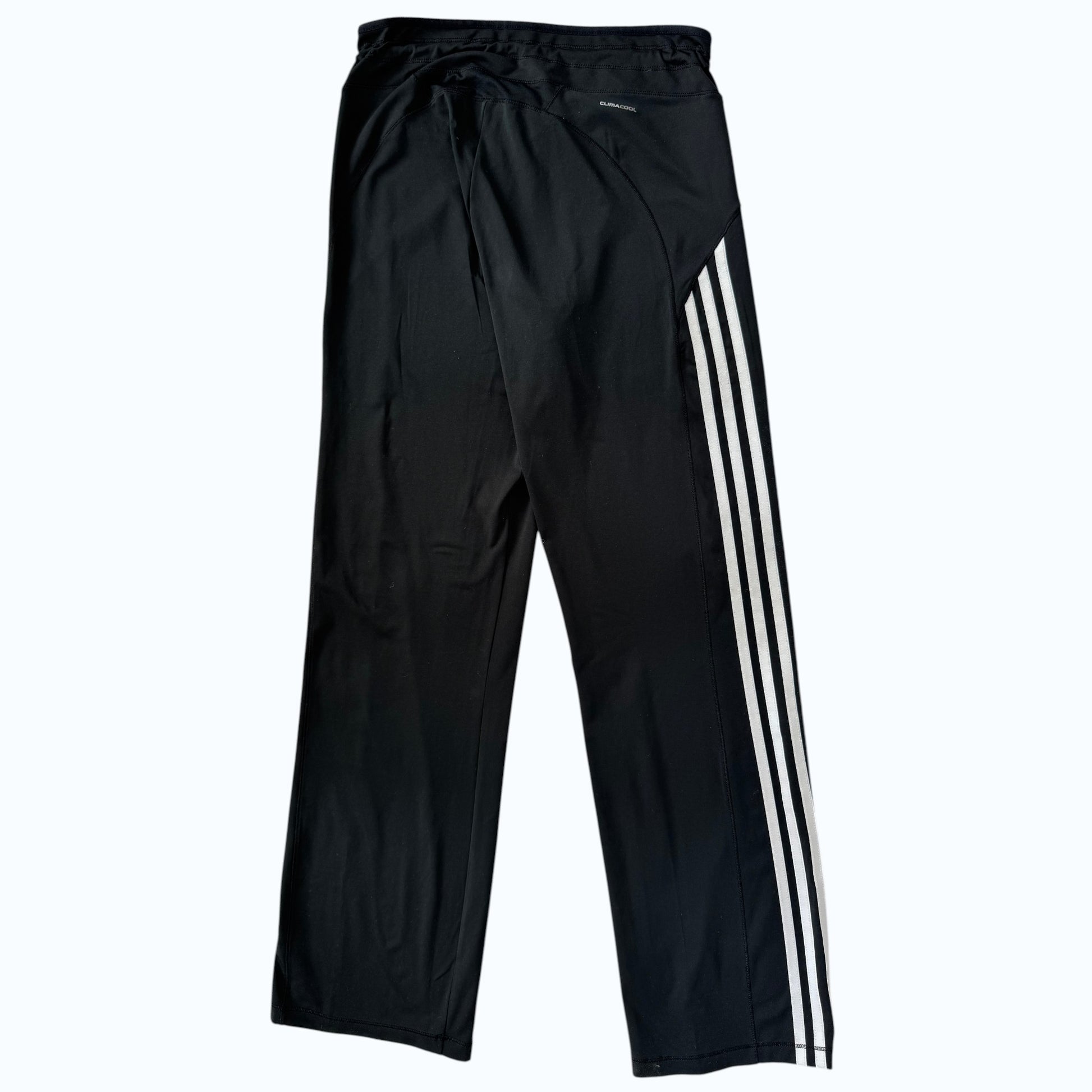 Adidas stripe side leggings flat back