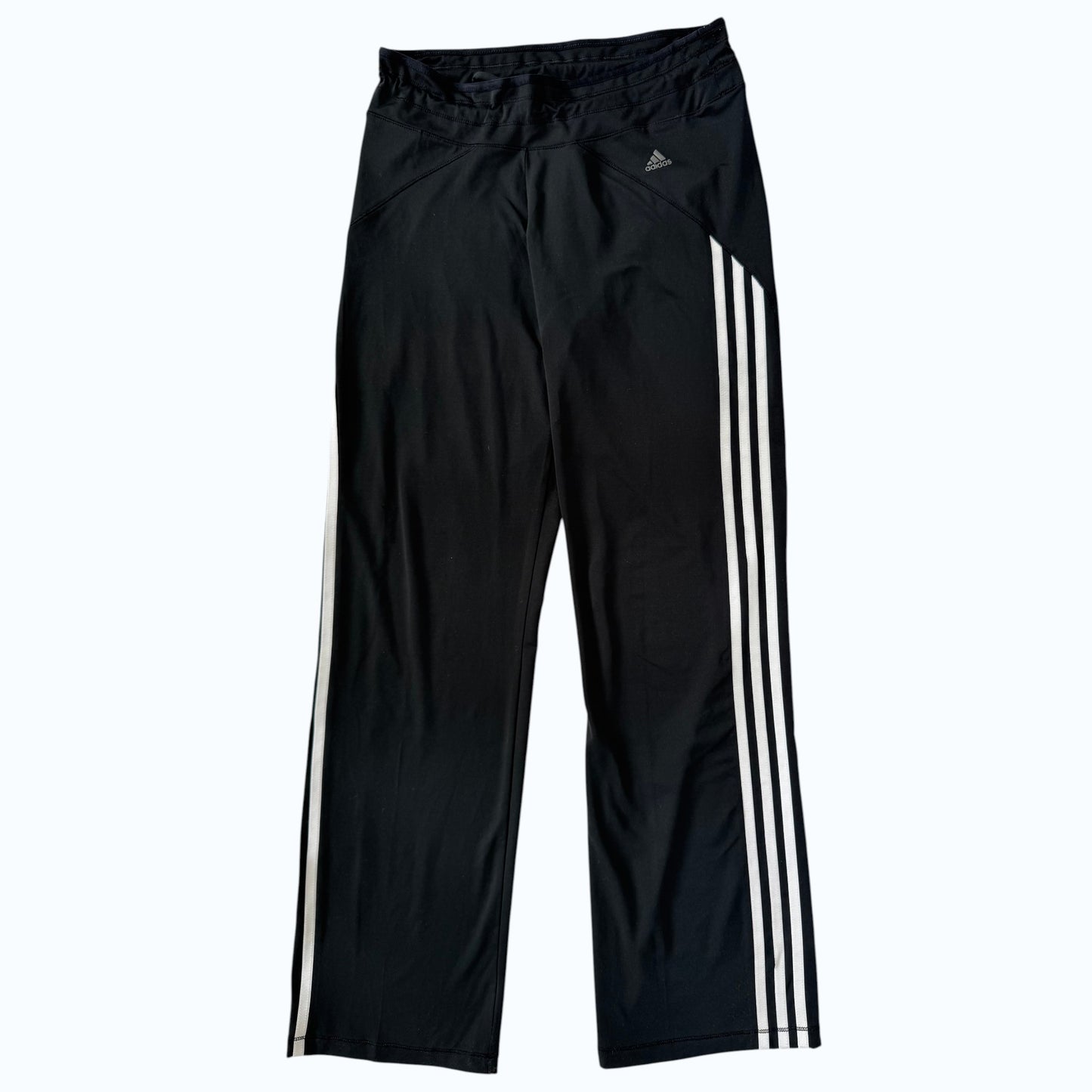 Adidas stripe side leggings flat front