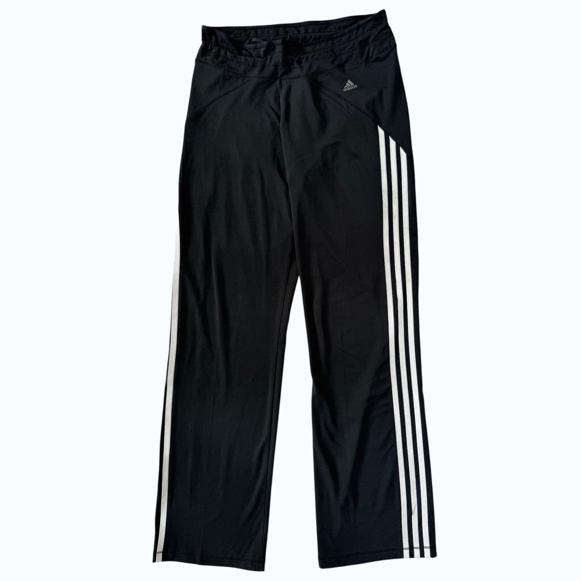 Adidas stripe side leggings flat front