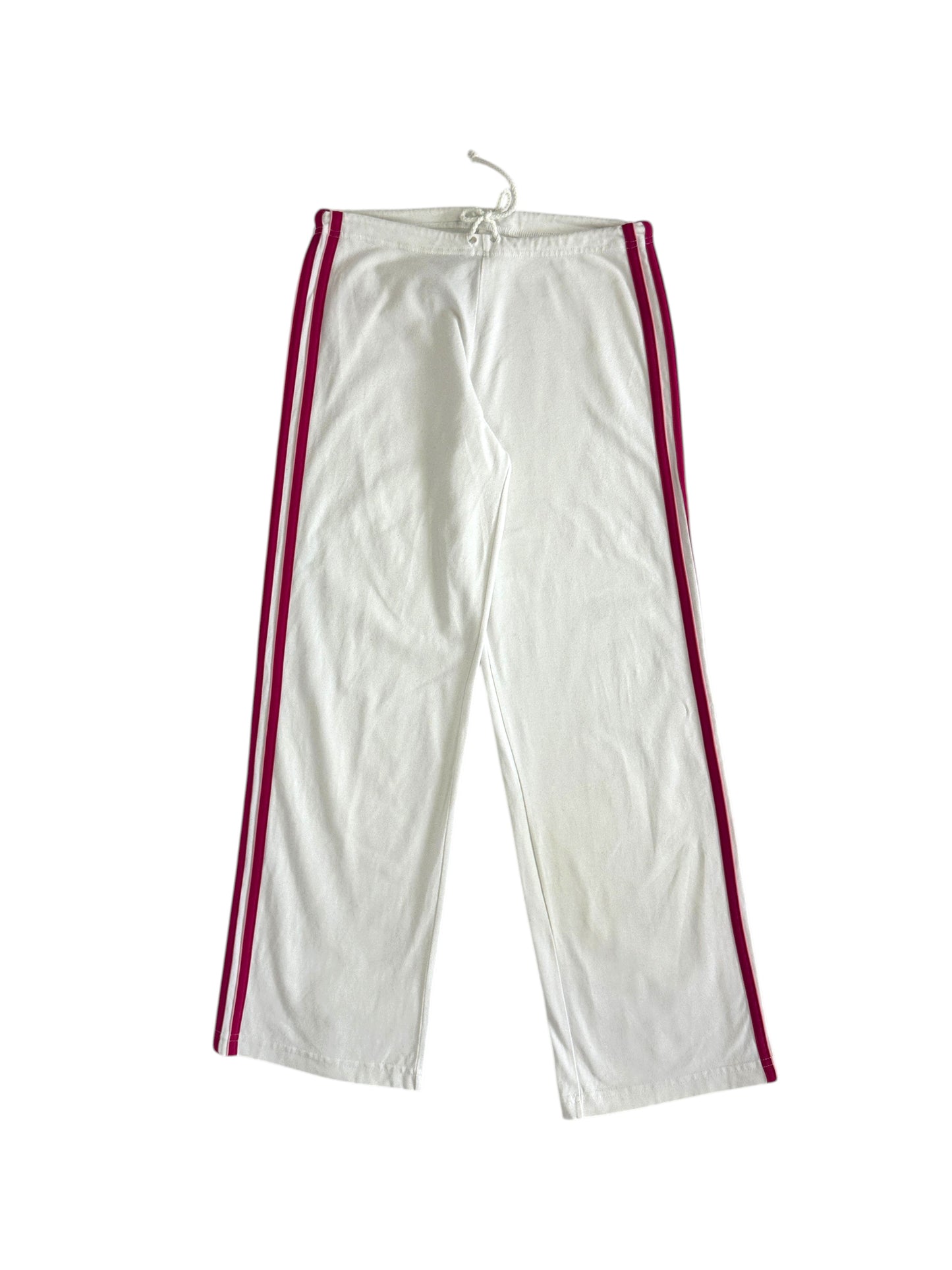 Adidaswhitecottonpantslogofront