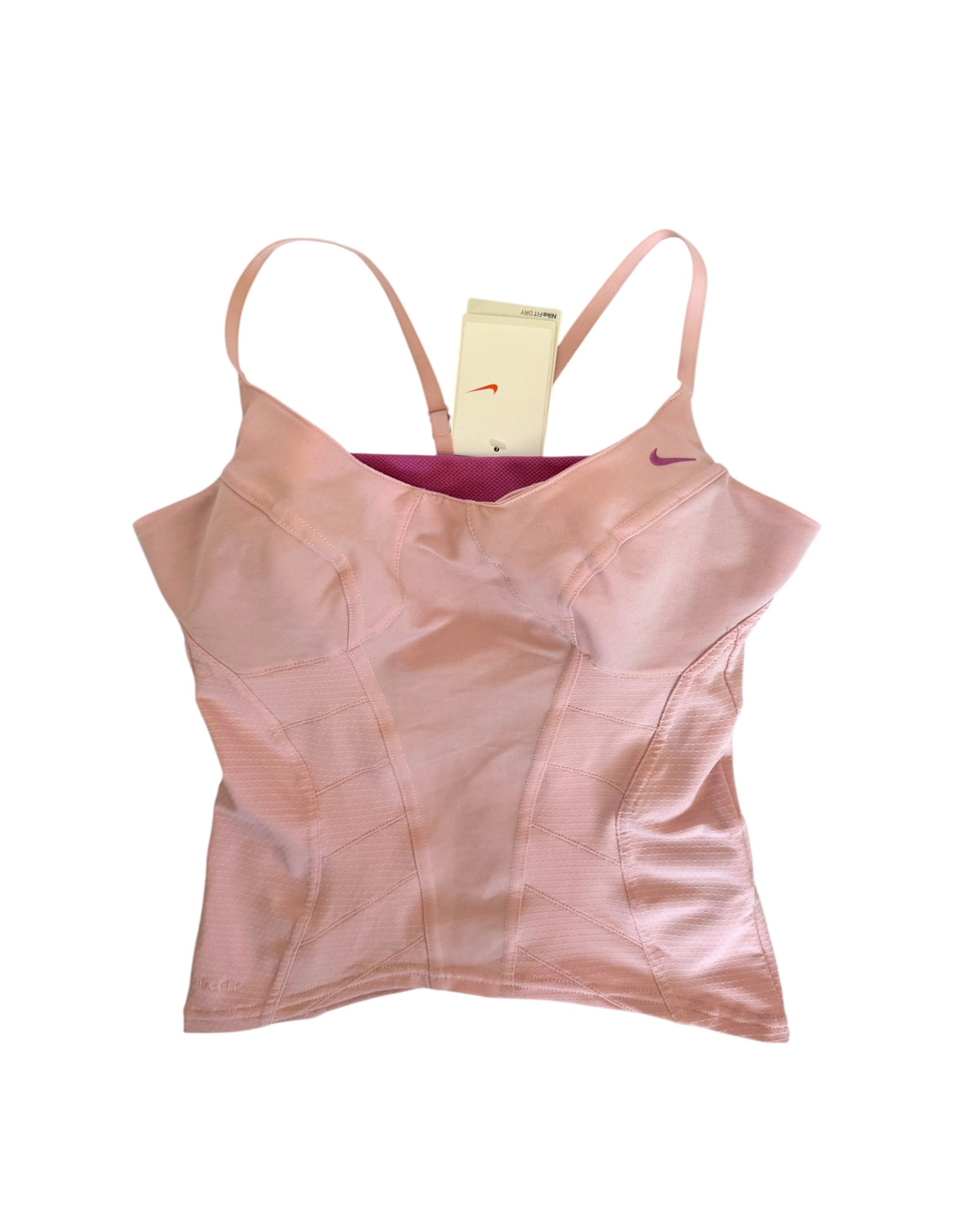 Nike Pink Stretchy Corset Top