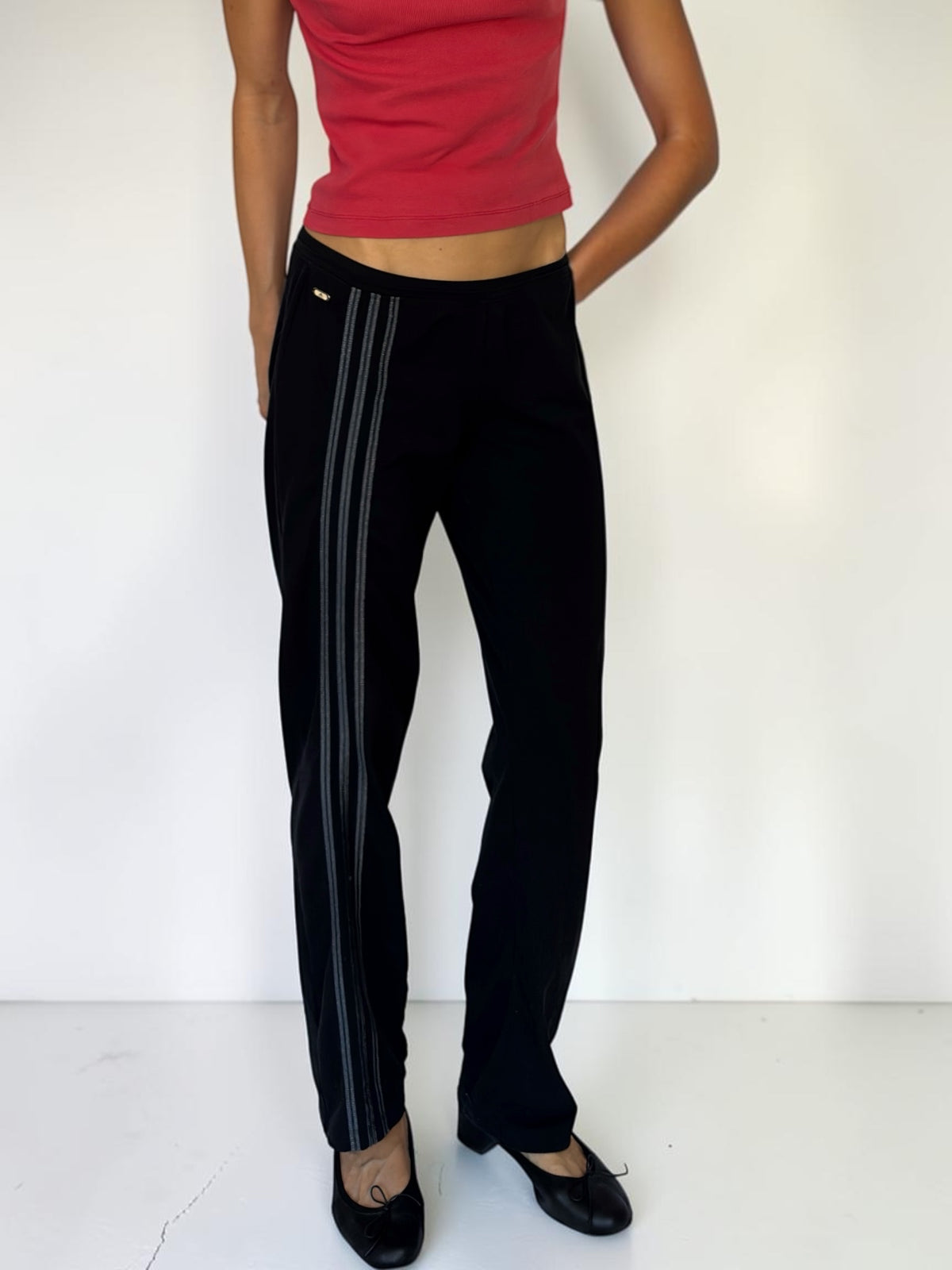 Adidas Black Wideleg Leggings