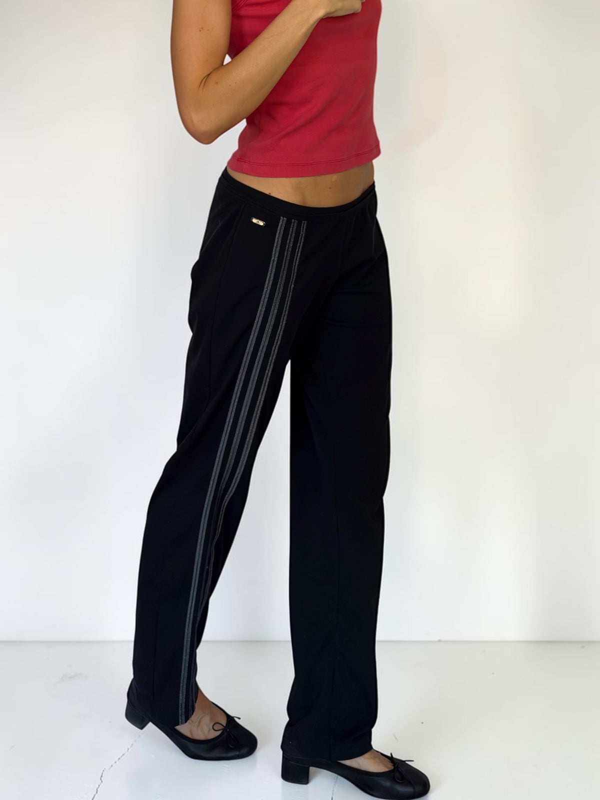 Adidas Black Wideleg Leggings