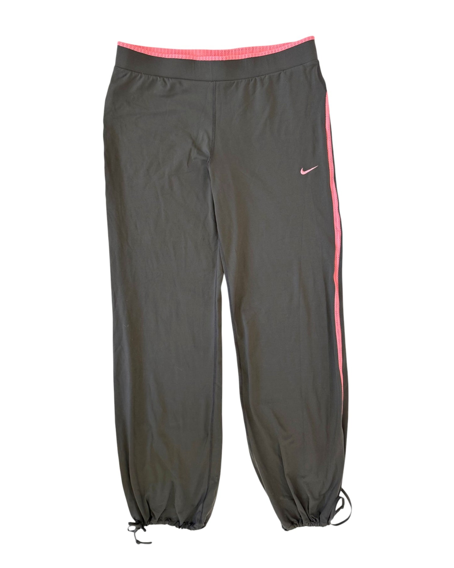 Nike Pink Pointelle Adjustable Yoga Pants