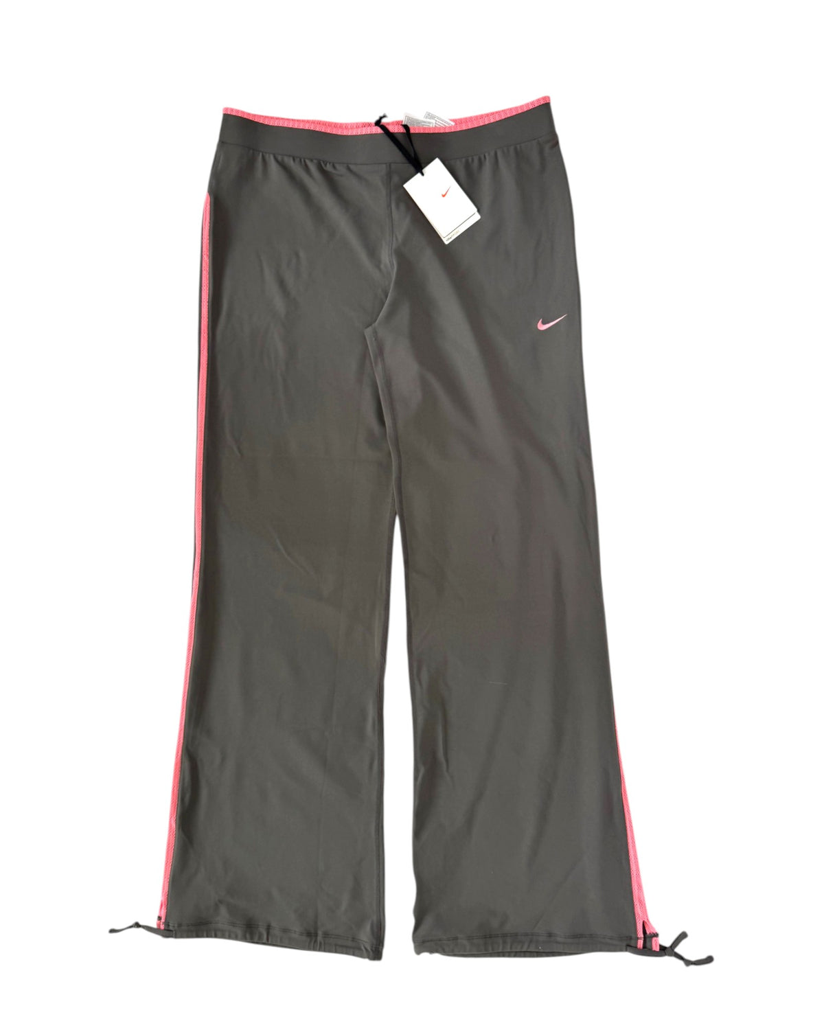 Nike Pink Pointelle Adjustable Yoga Pants