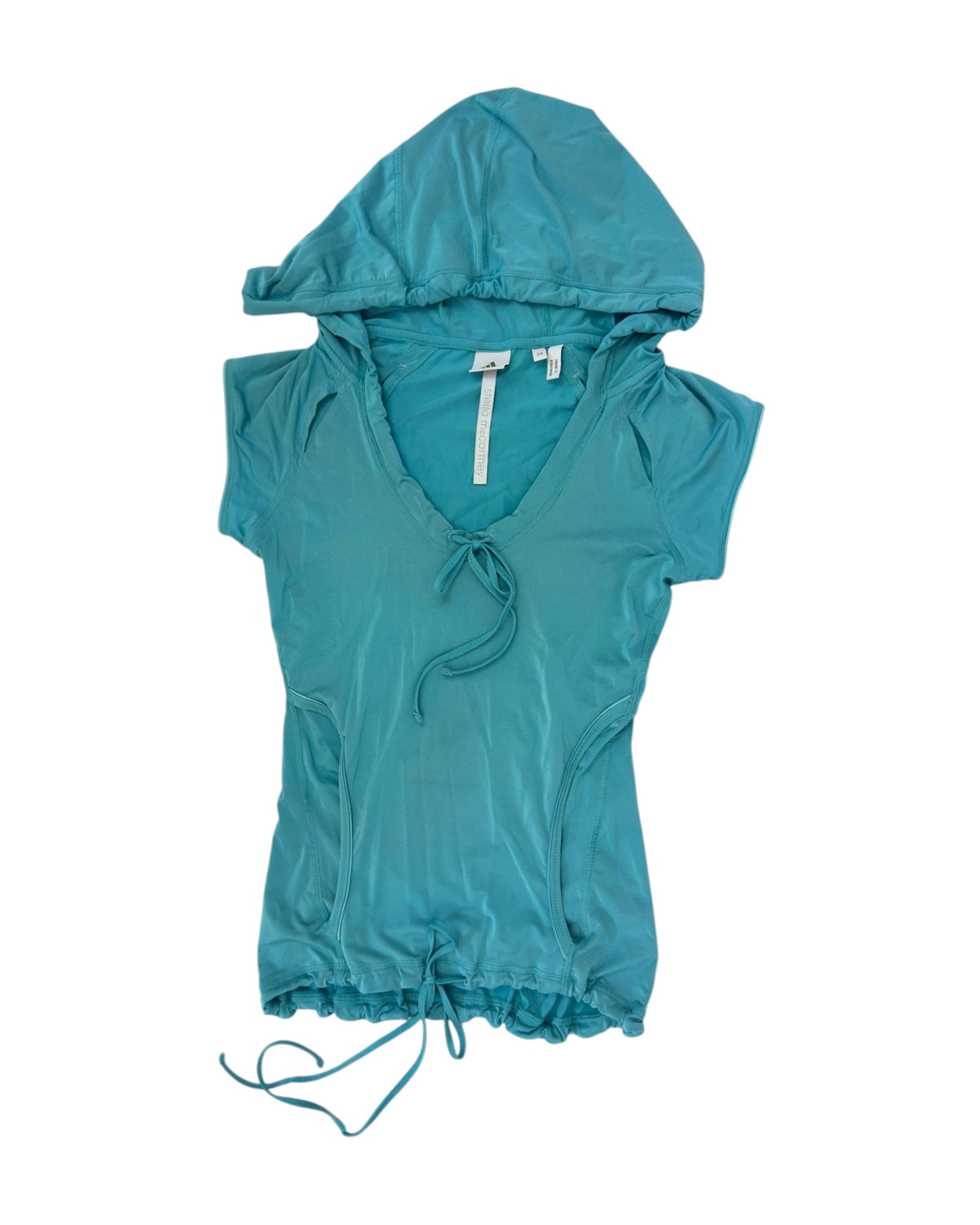 Adidas x Stella McCartney Turquoise Hooded Top