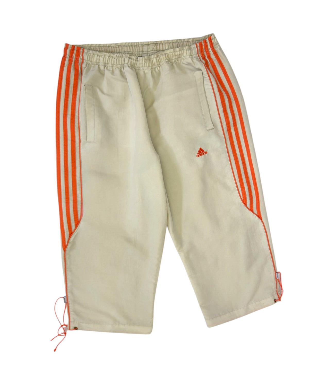 Adidas Beige & Orange Cargo Shorts