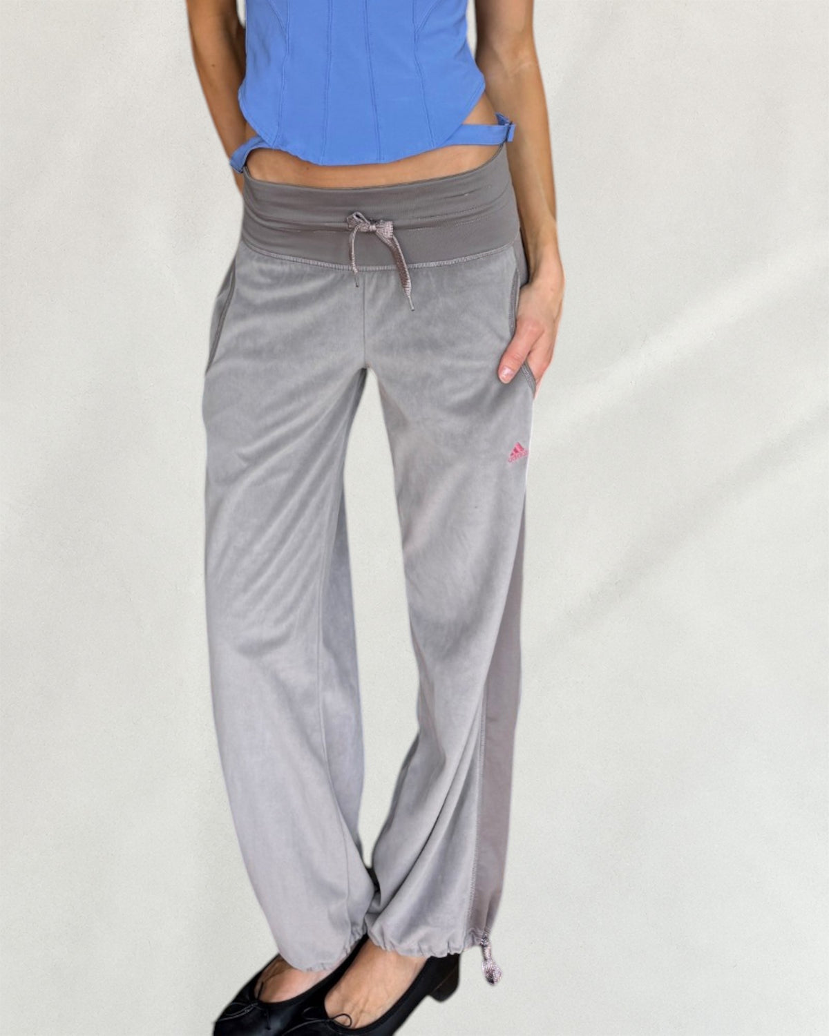 Adidas Terry Cloth Grey Sweatpants