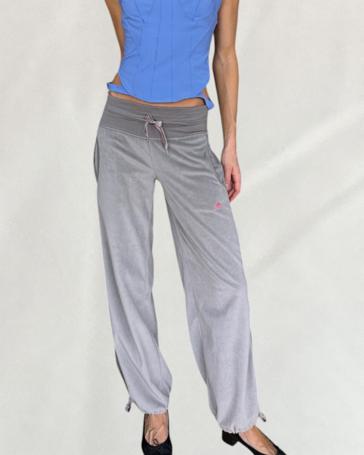 Adidas Terry Cloth Grey Sweatpants