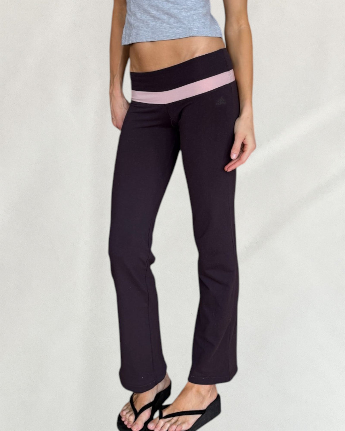 Adidas Burgundy & Rose Flared Leggings