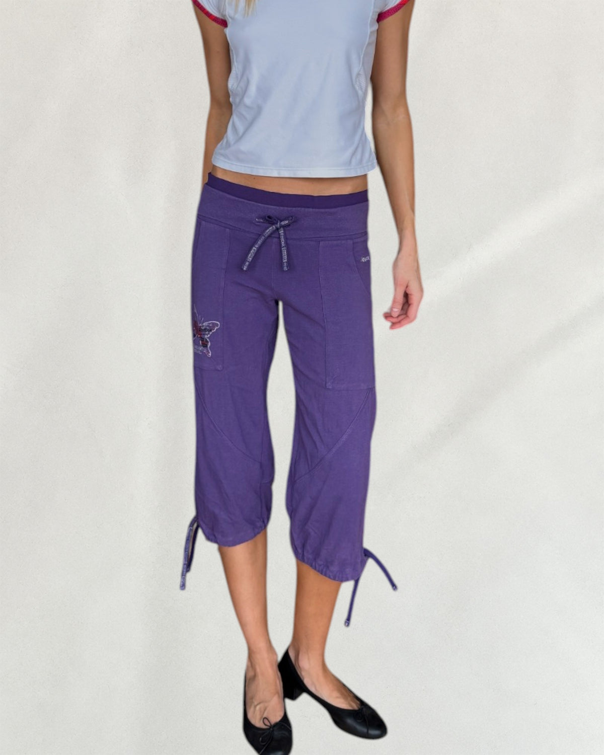 Reebok Purple Capri