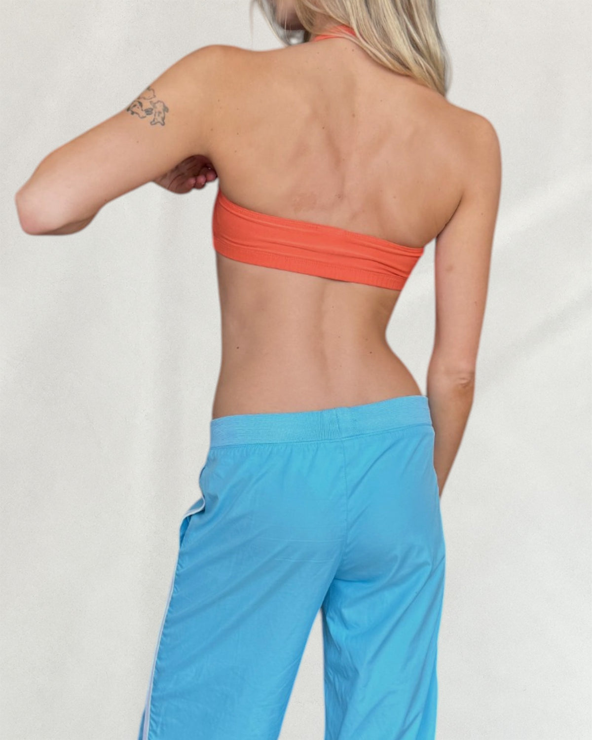 Nike Orange Halterneck Sports Bra