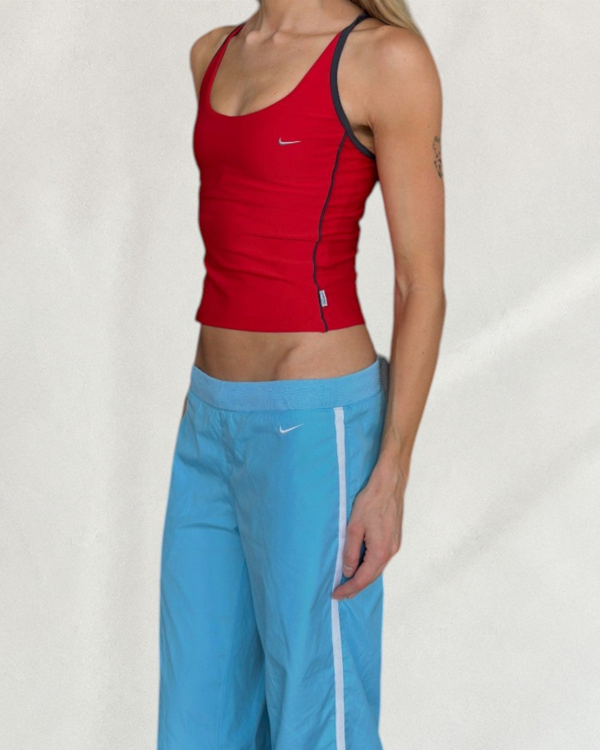 Red Criss-Cross Nike Top