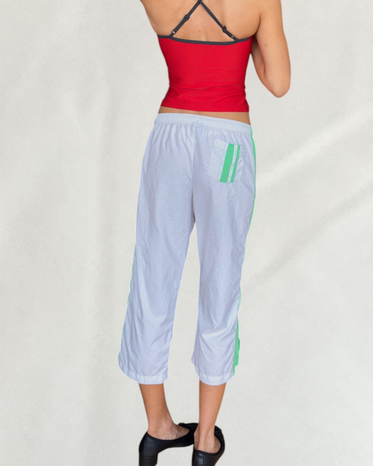 Nike White & Green Bermudas