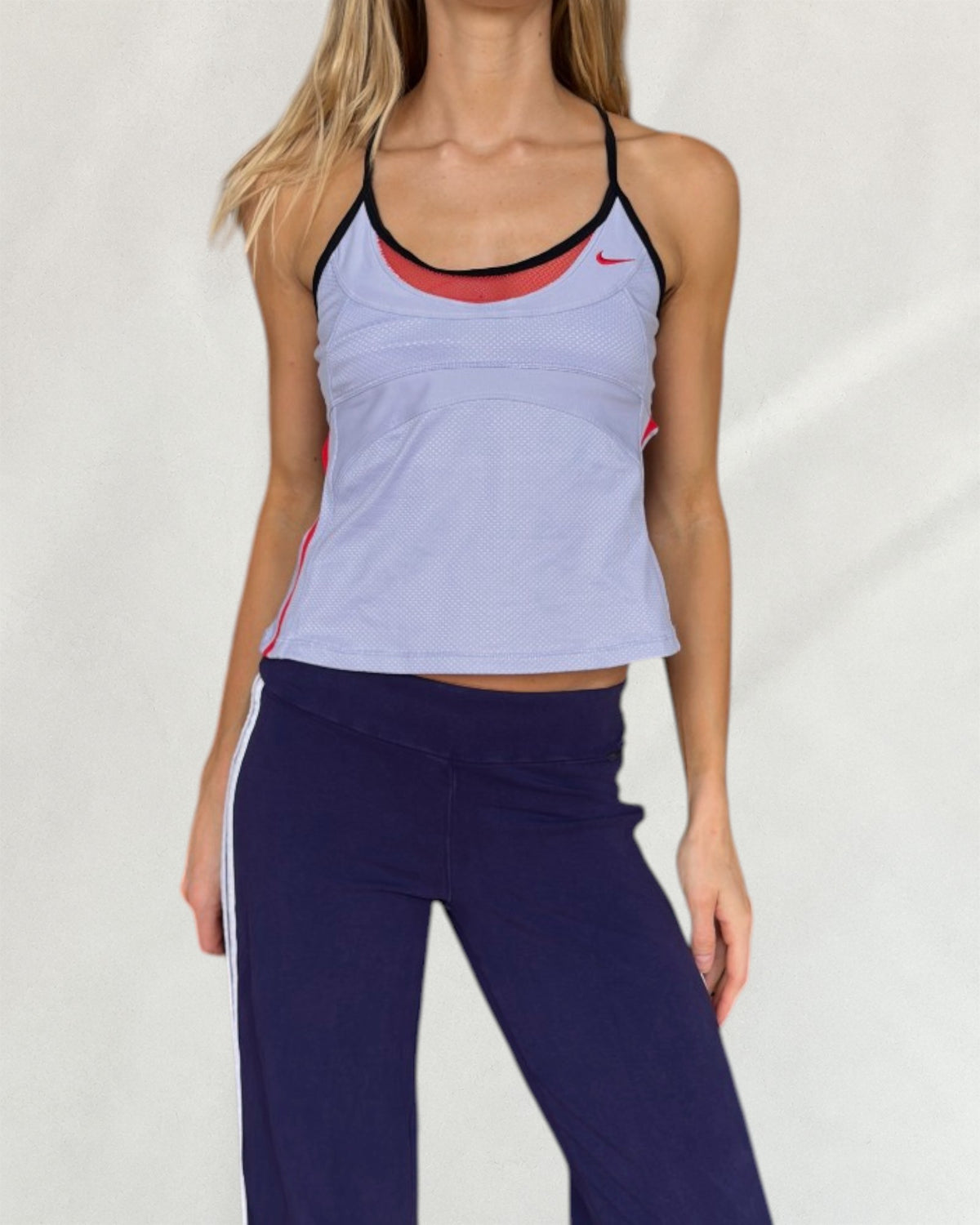 Nike Lilac Mesh Detail Top
