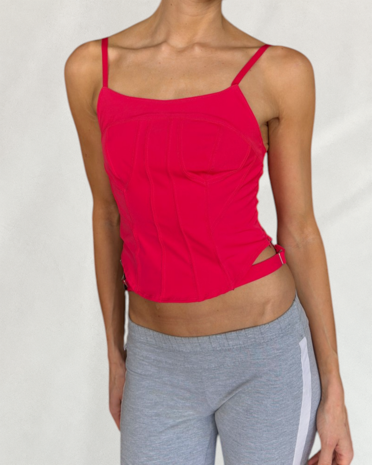 Nike x Rihanna Pink Corset-Style Top