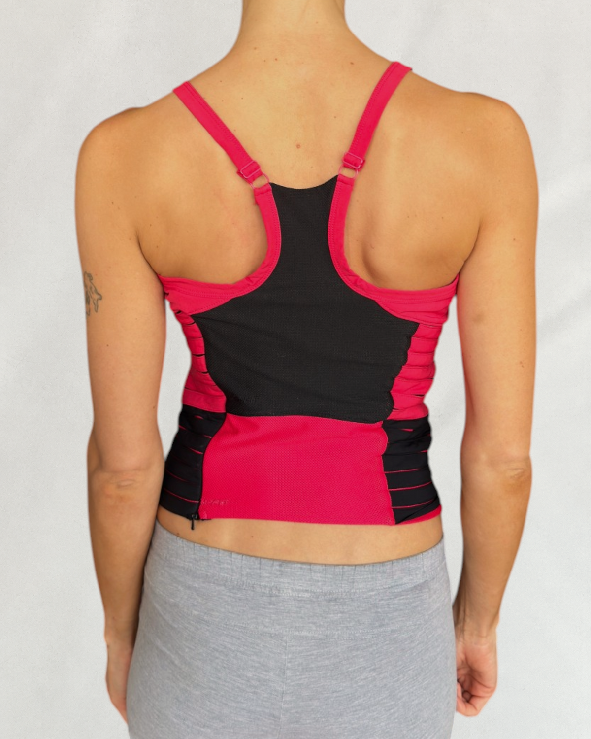 Nike Pink & Black Twisted Top