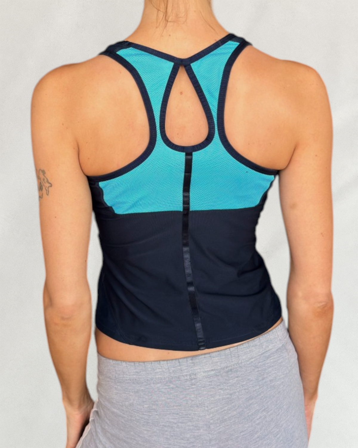 Nike Black Rouched Top