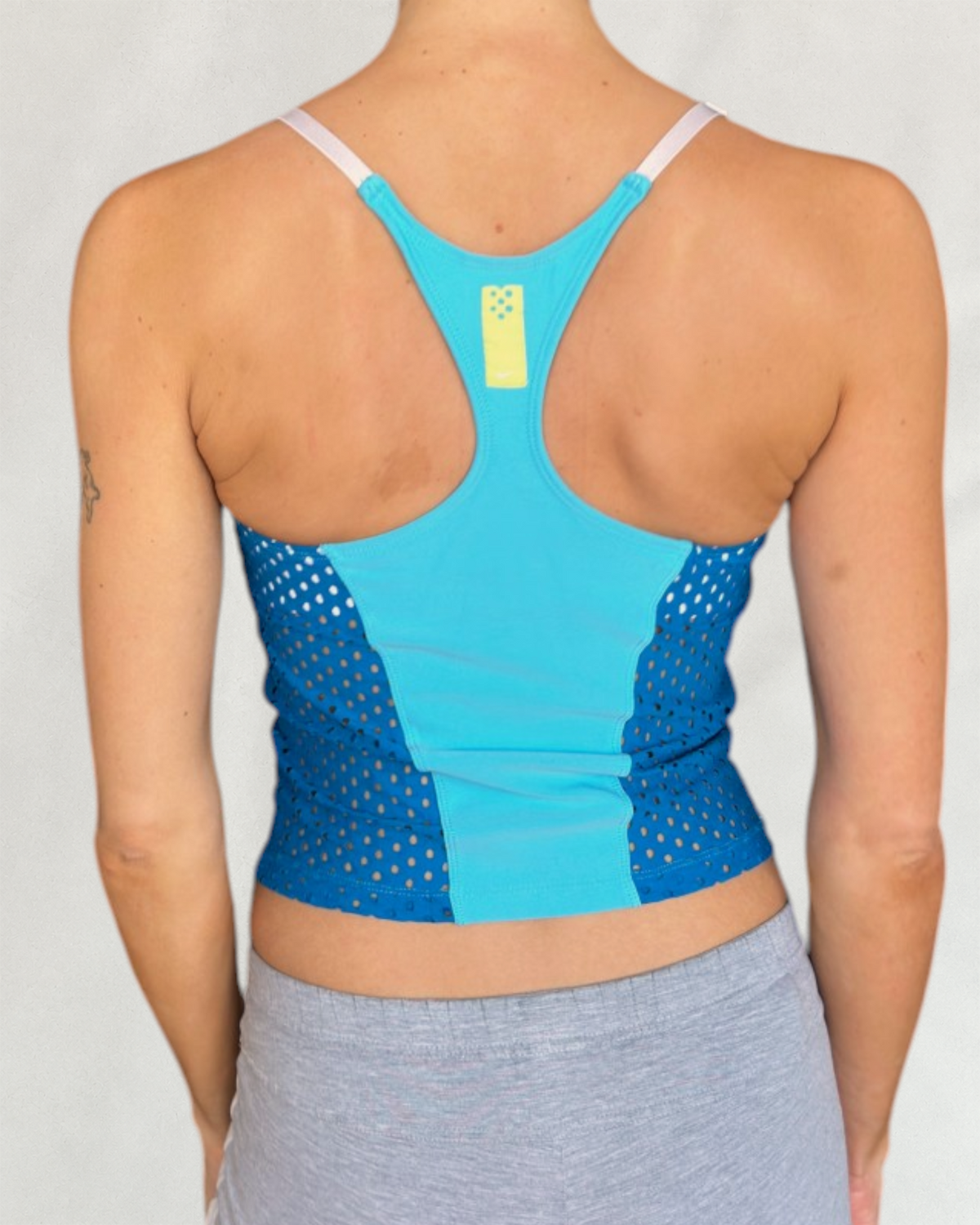 Blue Mesh Nike Top