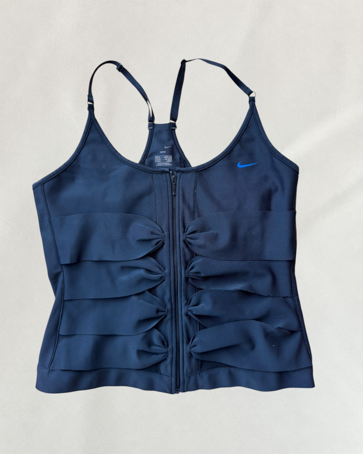 Black Nike Fitness Dance Corset-Style Top