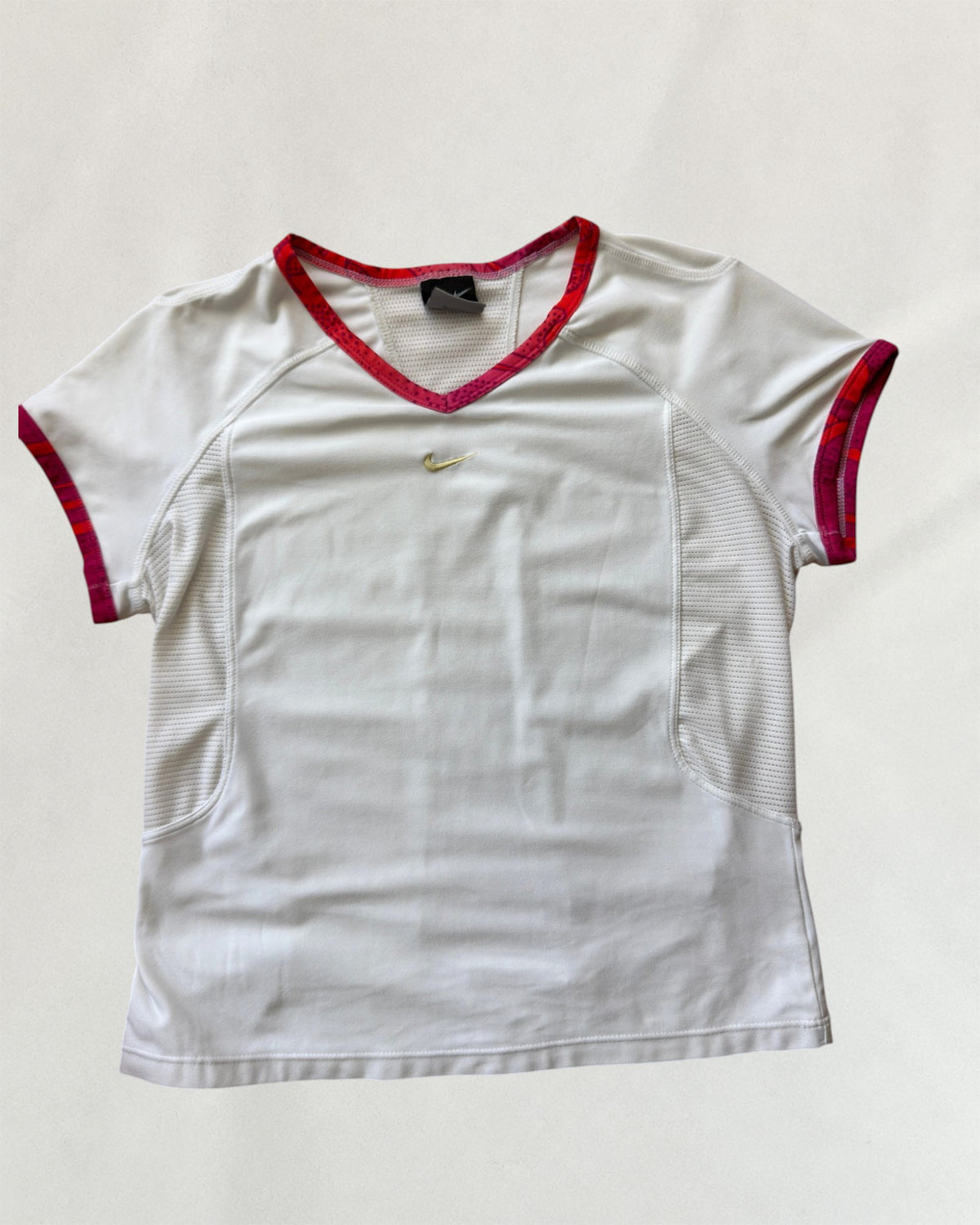 Nike White & Pink Baby Tee
