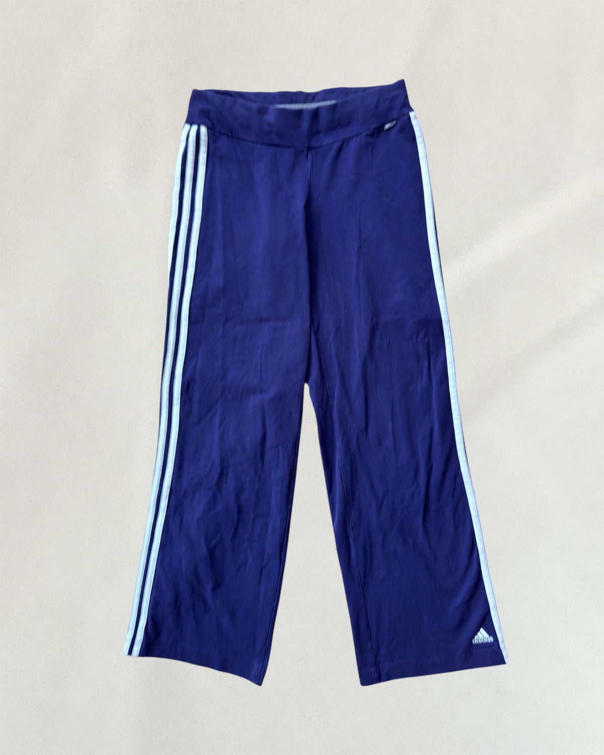 Purple Adidas Wide-Leg Pants