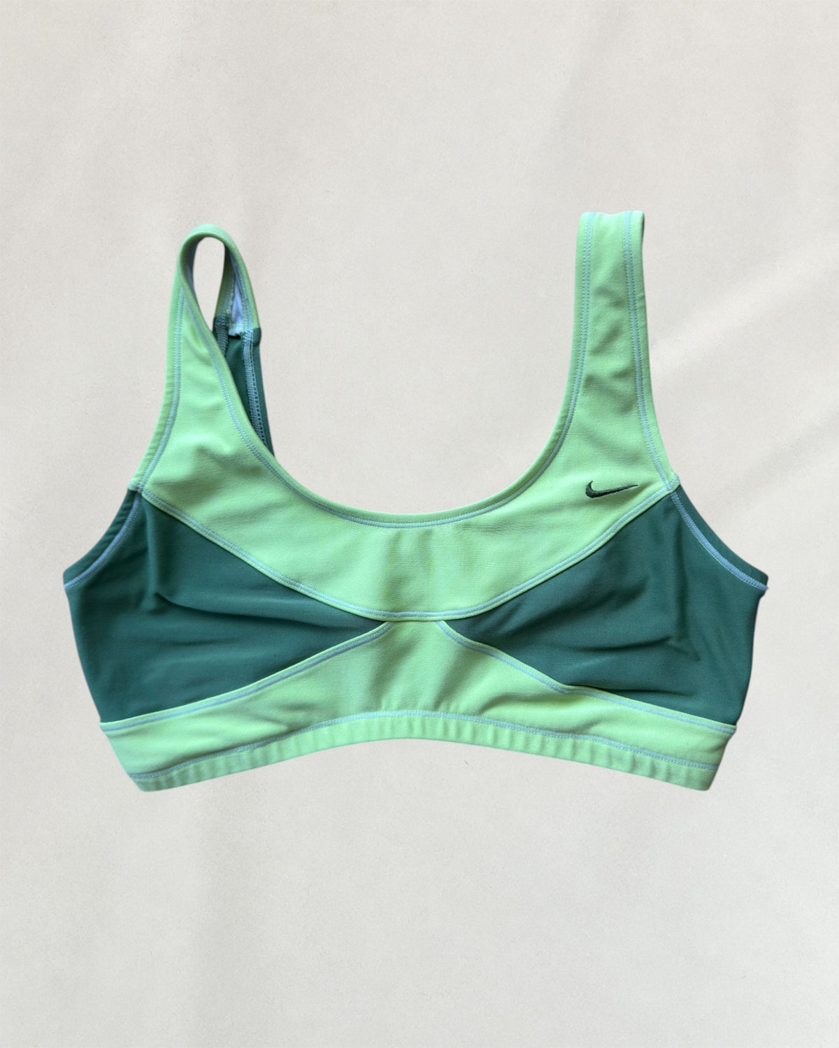 Nike Green Two-Tone Bra