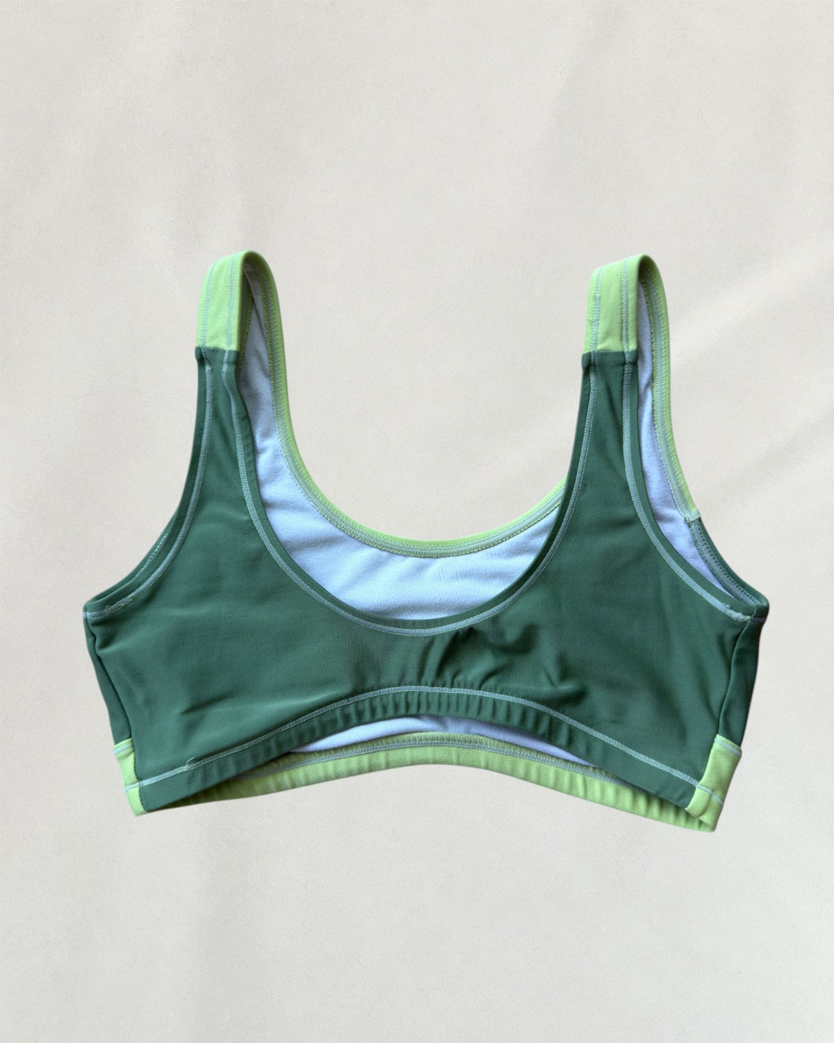 Nike Green Two-Tone Bra