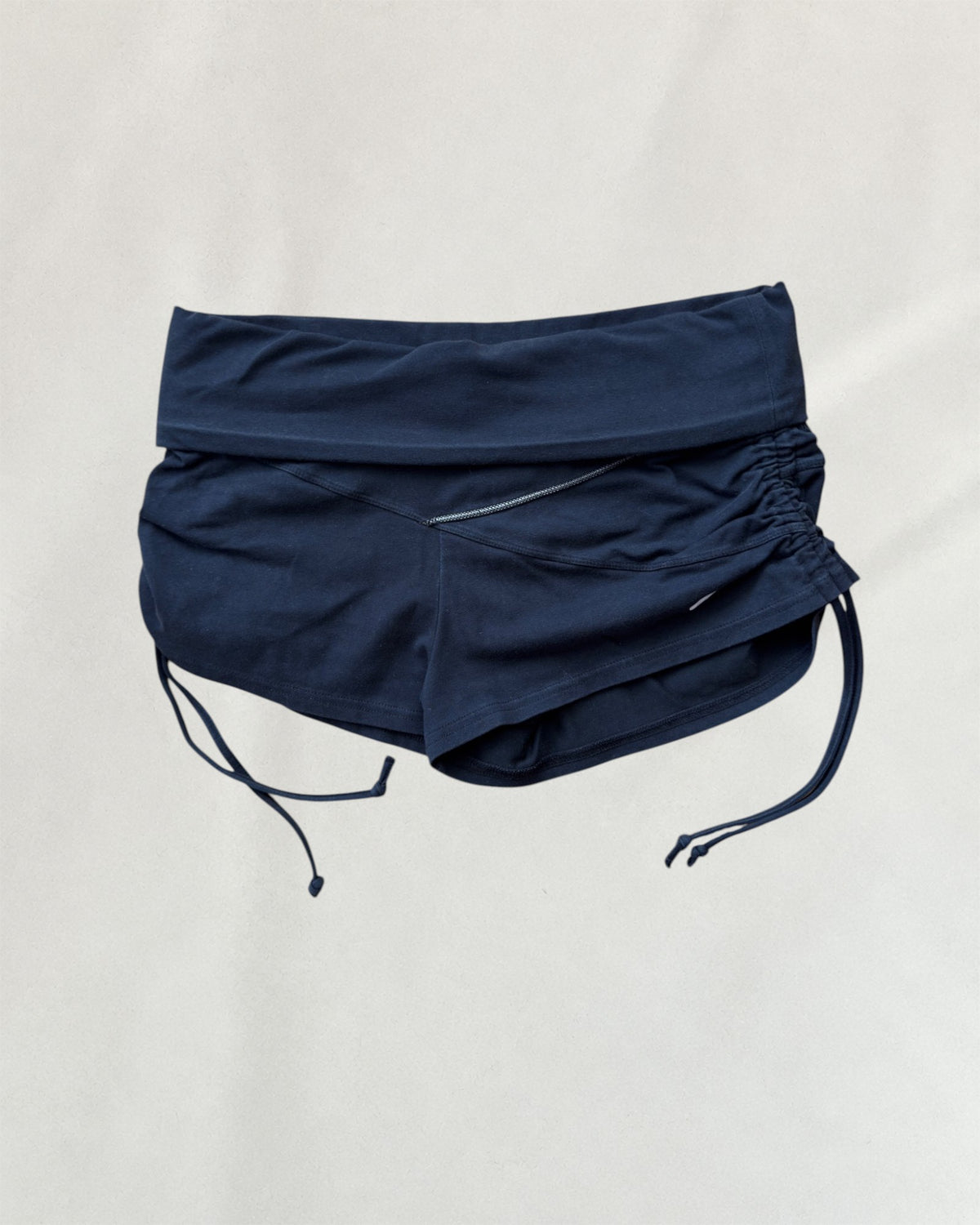 Black Nike Cinch Foldover Shorts