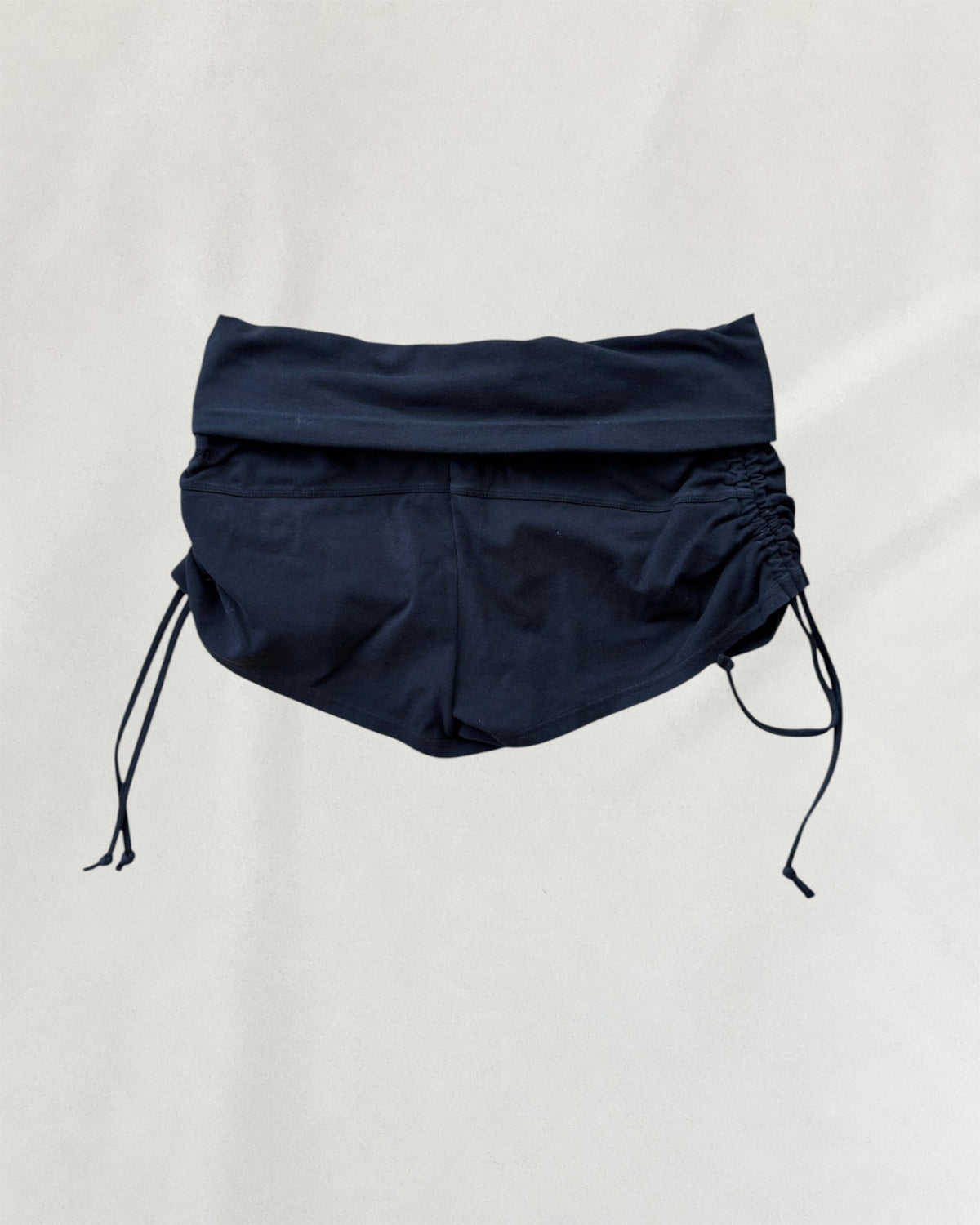 Black Nike Cinch Foldover Shorts