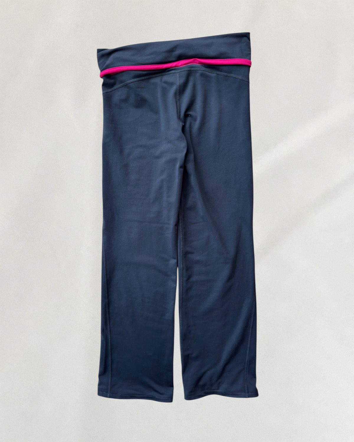Adidas Anthracite & Pink Foldover Leggings