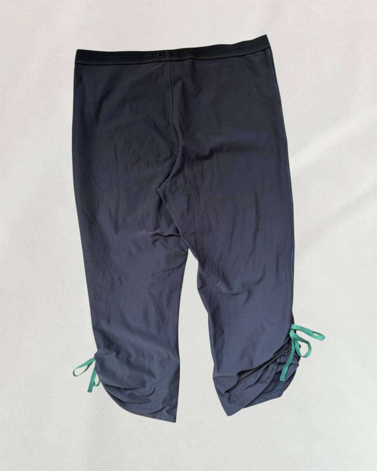 Nike Navy Capri With Green Strings