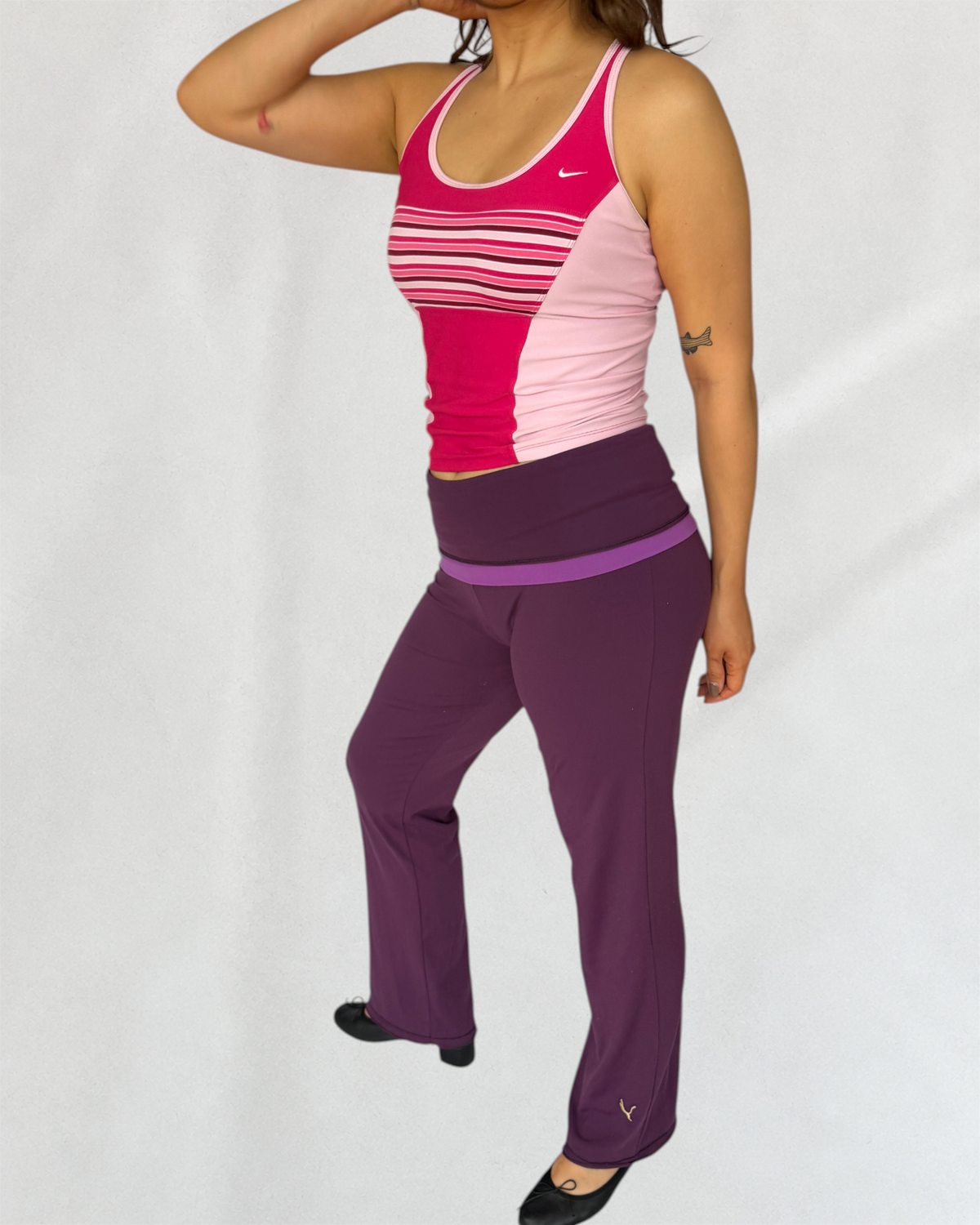 Puma Foldover Purple Leggings