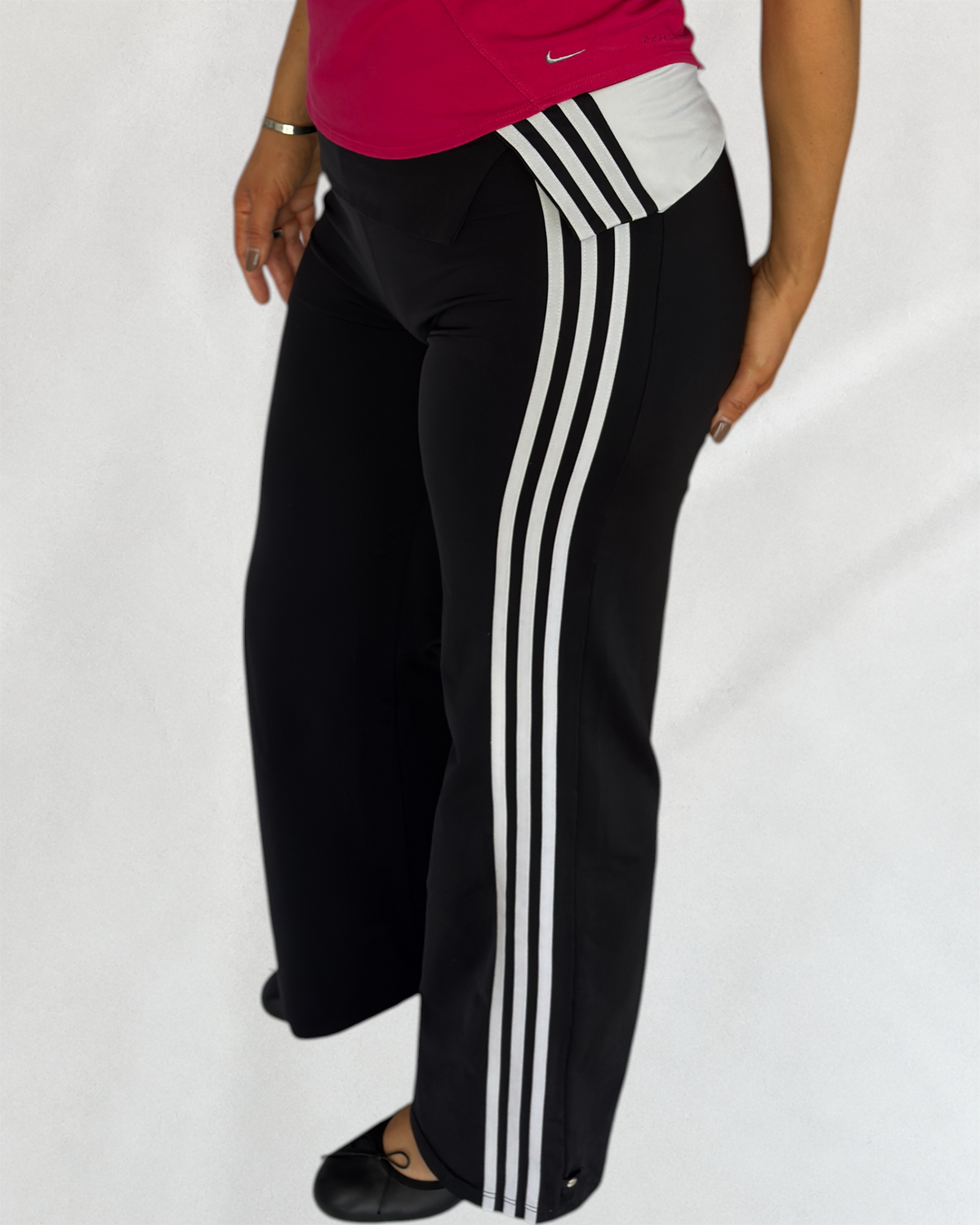 Adidas Foldover Wide-Leg Leggings