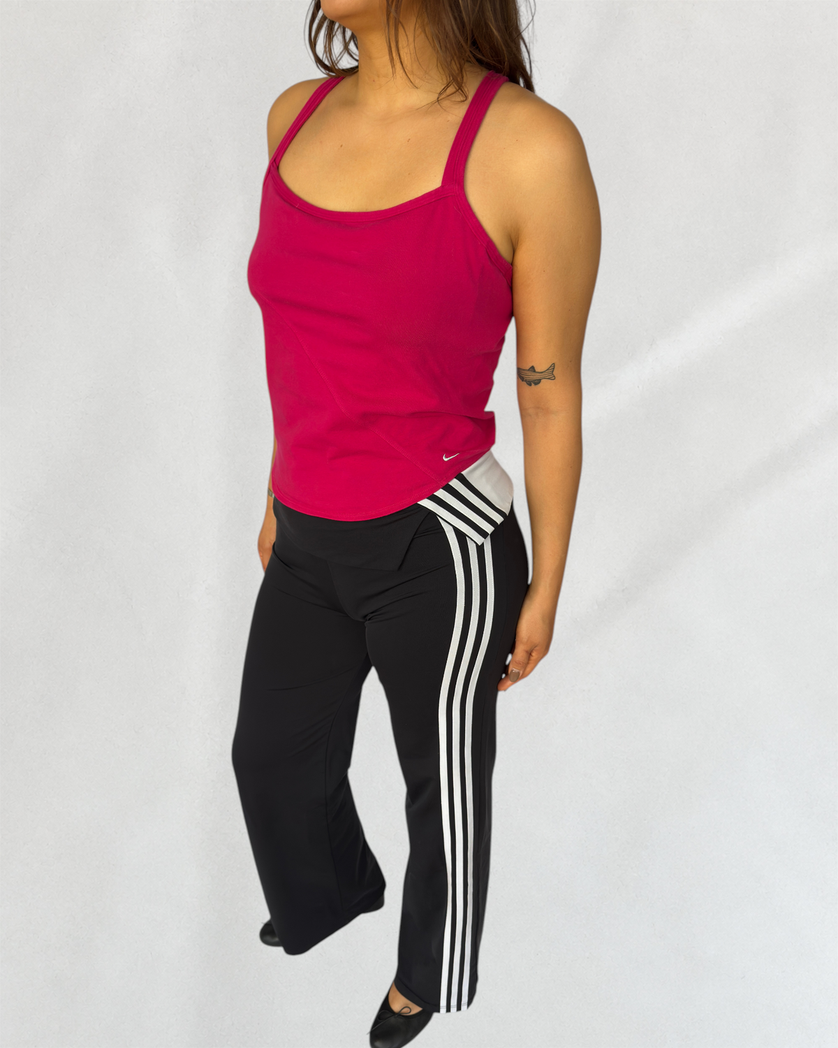 Adidas Foldover Wide-Leg Leggings