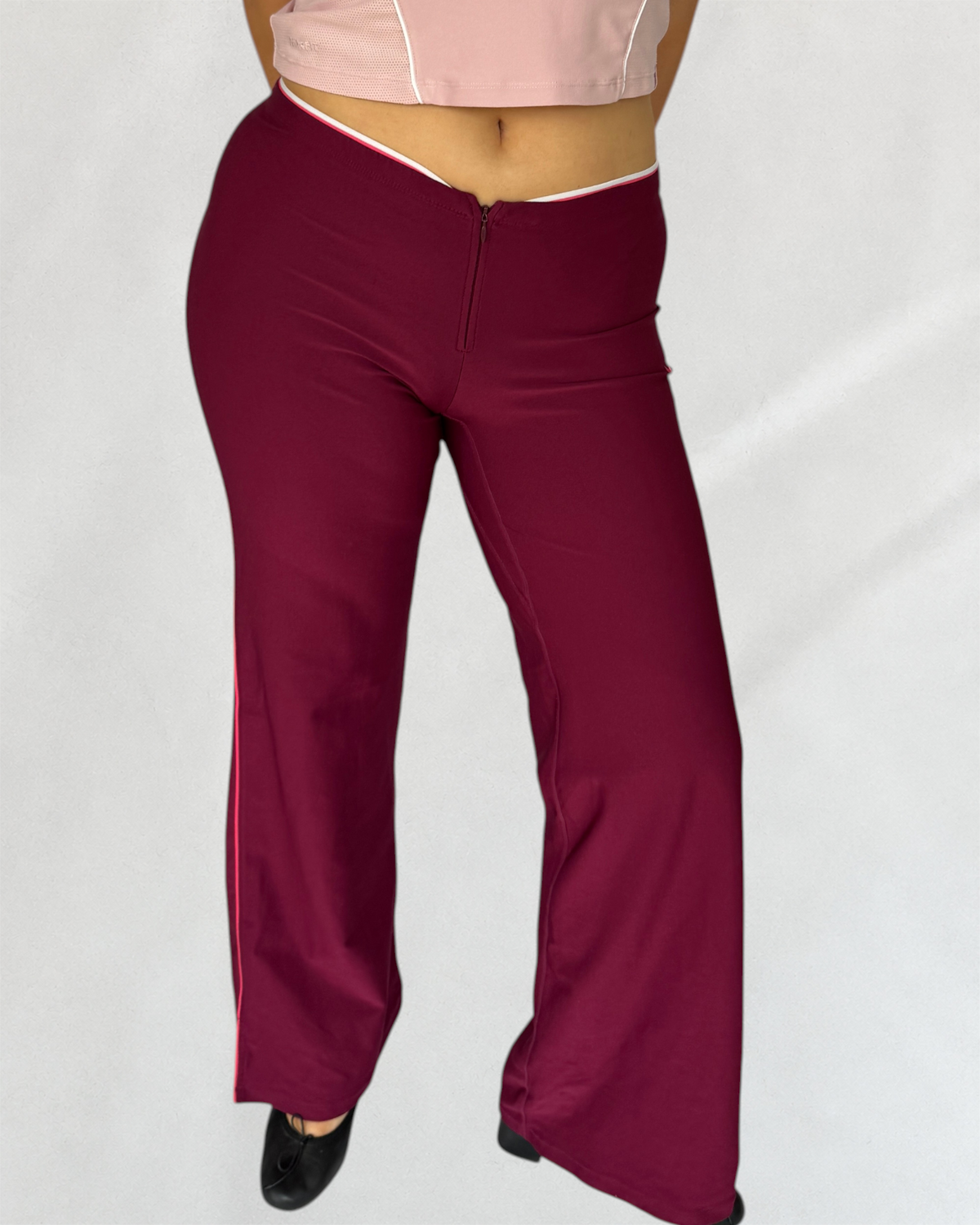 Nike Burgundy Flared Leggings