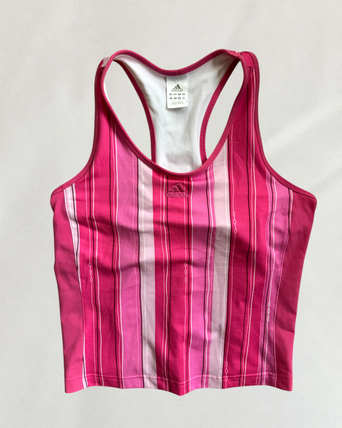 Adidas Pink Striped Top